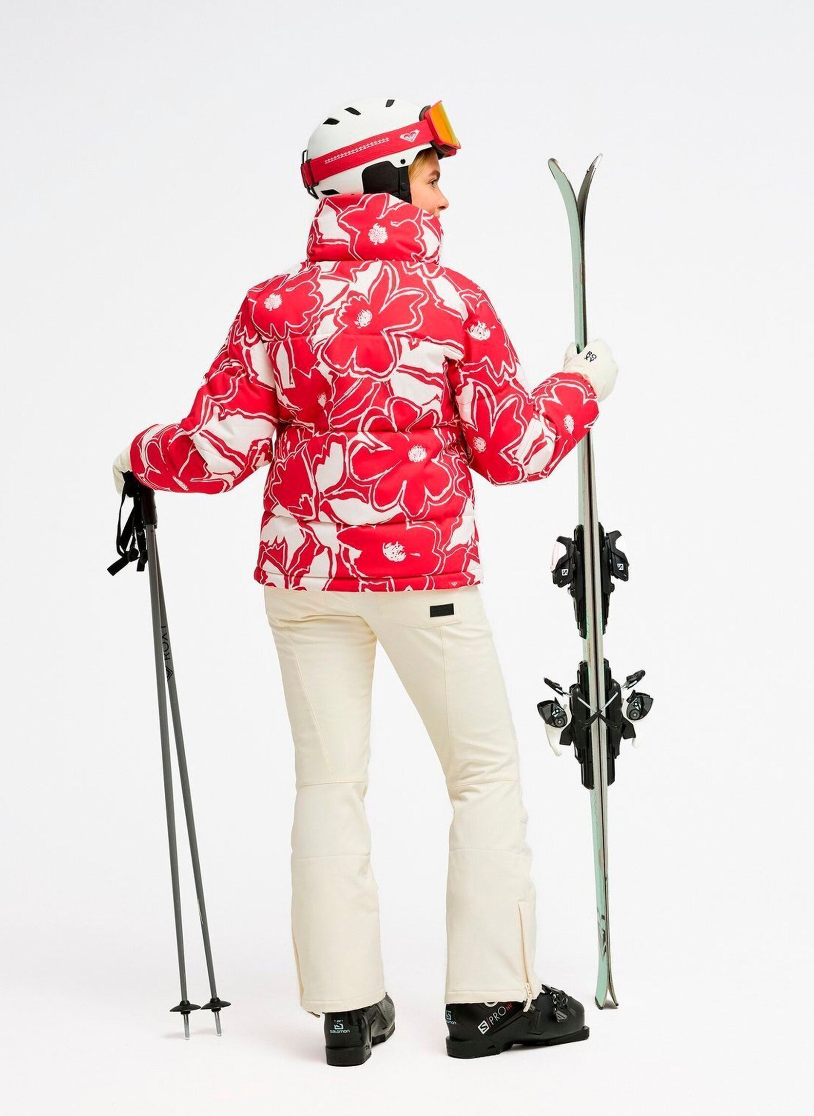Daunenjacken Snowwinterebel damen rot Roxy Daunenjacken Snowwinterebel damen rot BARBERRY FLORAL FLURRIES