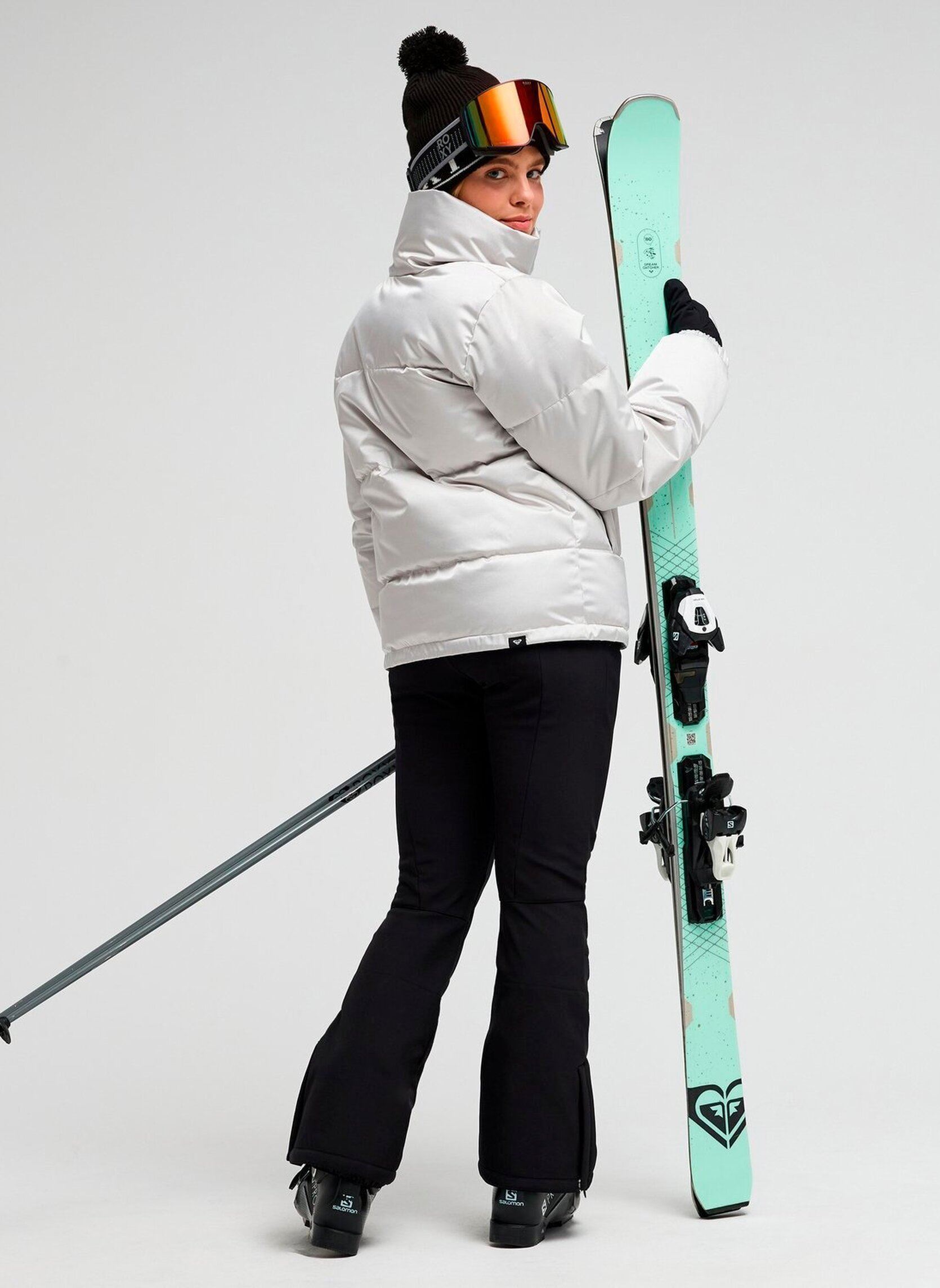Gewatteerde jassen Snowwinterebel dames grijs Roxy Gewatteerde jassen Snowwinterebel dames grijs SILVER