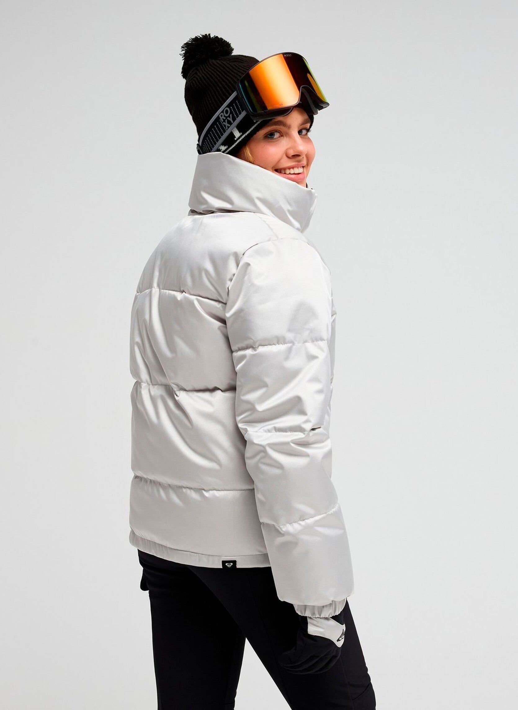 Gewatteerde jassen Snowwinterebel dames grijs Roxy Gewatteerde jassen Snowwinterebel dames grijs SILVER