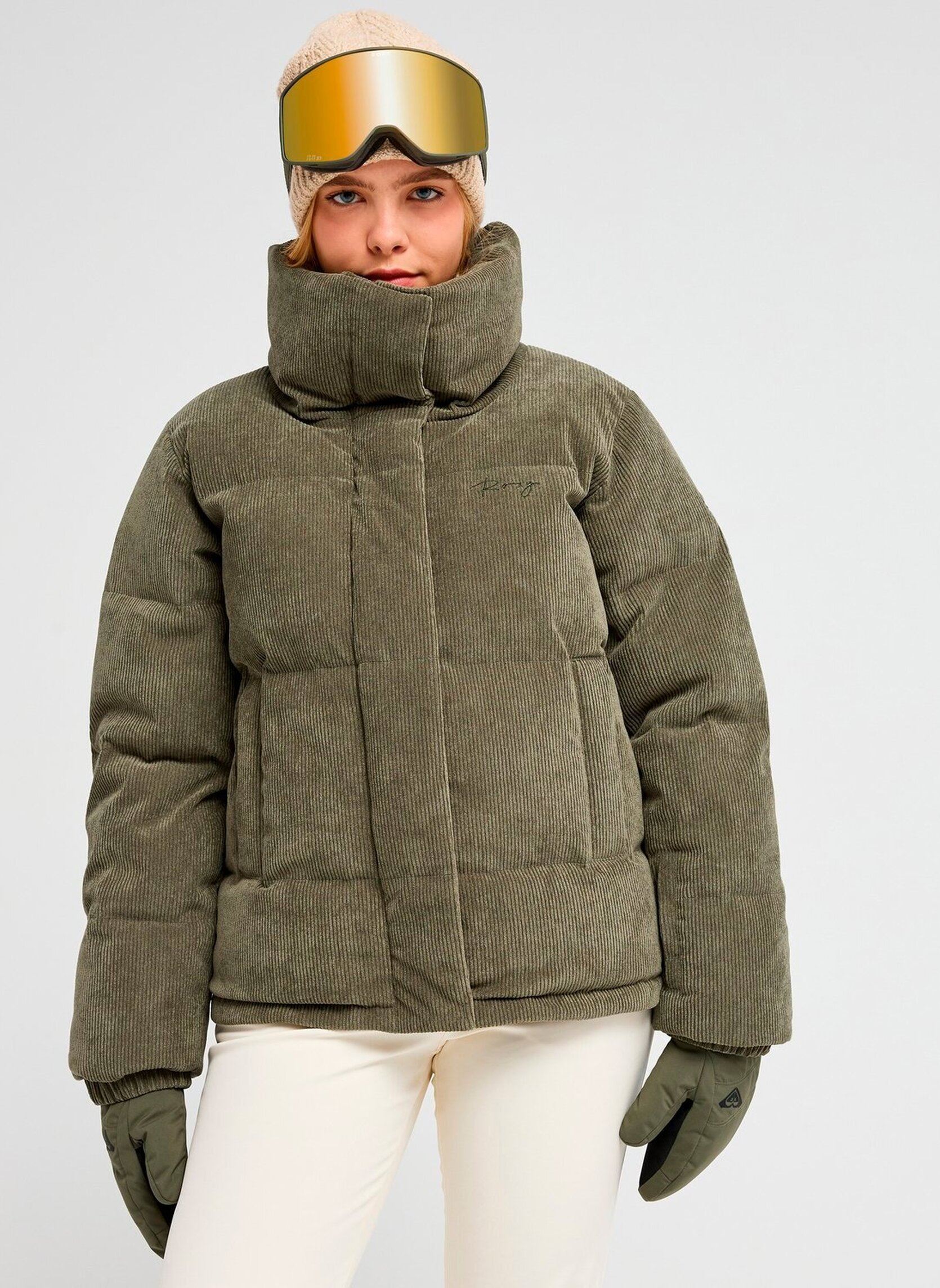 Gewatteerde jassen Snowwinterebel dames khaki Roxy Gewatteerde jassen Snowwinterebel dames khaki BEETLE