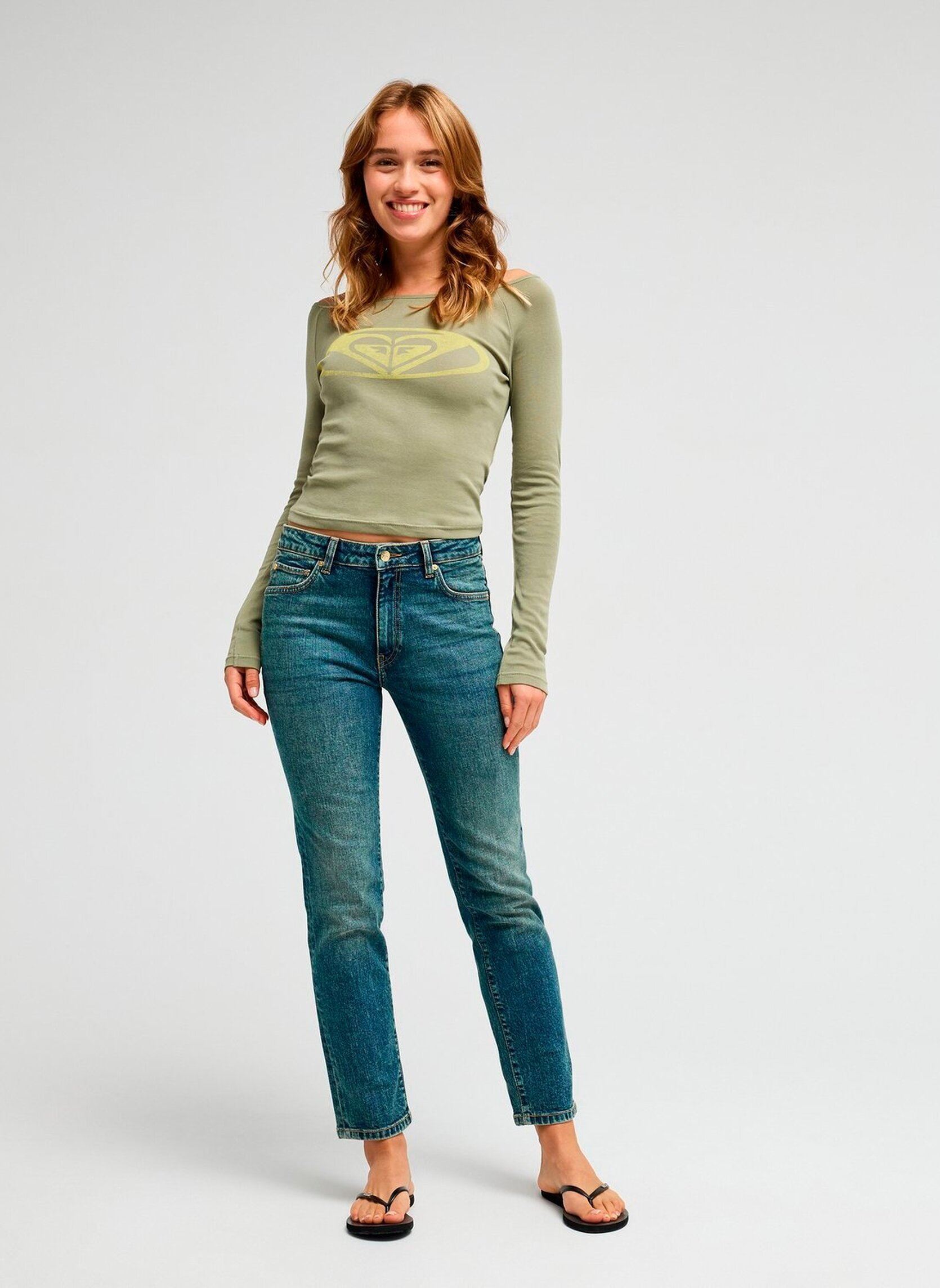 Slim Fit und Skinny Jeans Summerskin damen blau Roxy Slim Fit und Skinny Jeans Summerskin damen blau SURF WASH SANDY