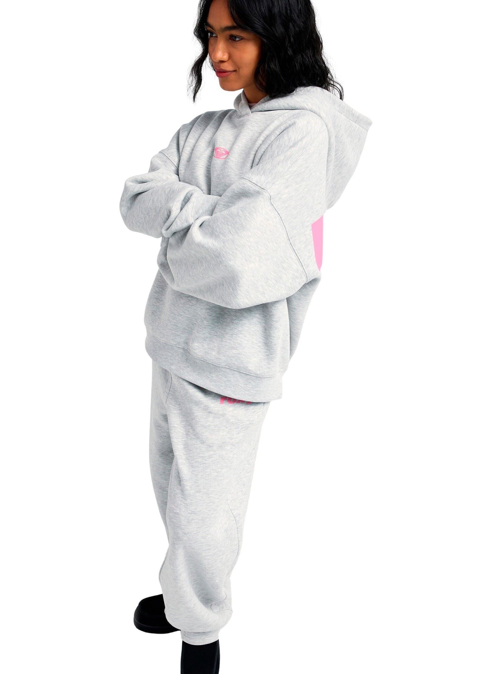 Sweatshirts Surf Doll Hood femme gris Roxy Sweatshirts Surf Doll Hood femme gris LIGHT GREY HEATHER