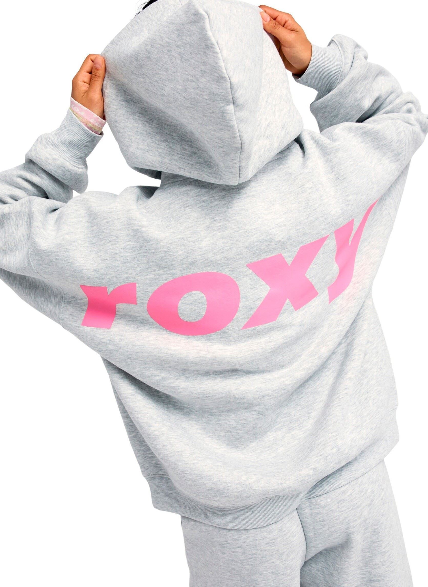 Sweatshirts Surf Doll Hood femme gris Roxy Sweatshirts Surf Doll Hood femme gris LIGHT GREY HEATHER
