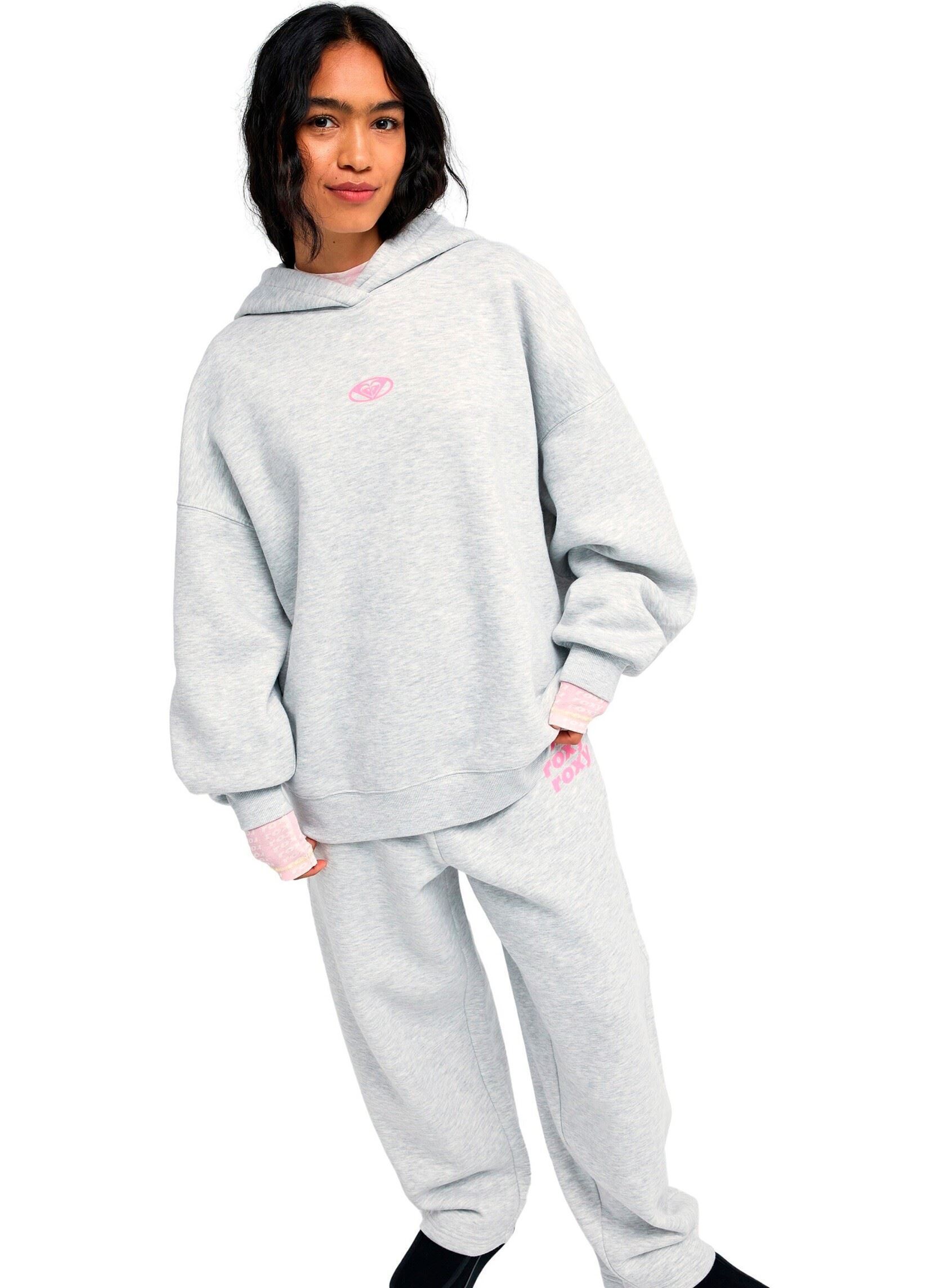 Sweatshirts Surf Doll Hood femme gris Roxy Sweatshirts Surf Doll Hood femme gris LIGHT GREY HEATHER