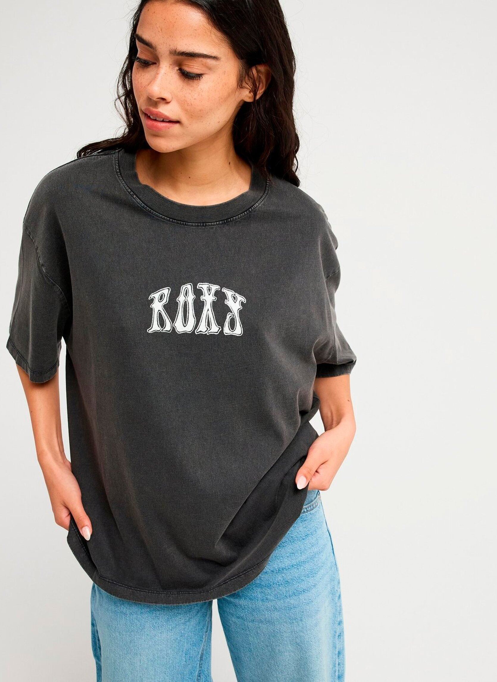T-shirts Talloversize Wa dames grijs Roxy T-shirts Talloversize Wa dames grijs ANTHRACITE