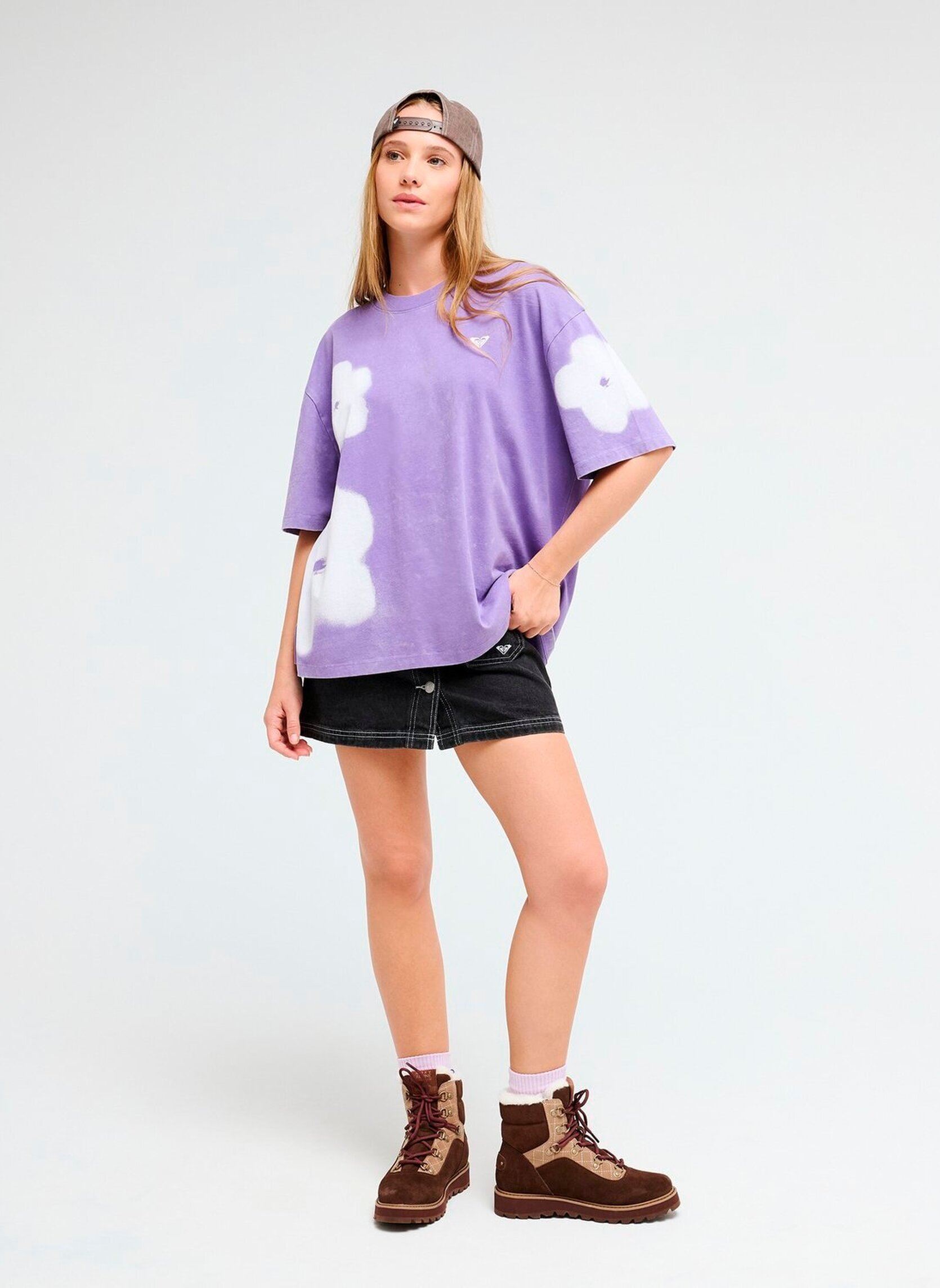Tee-shirts Talloversize Wa femme violet Roxy Tee-shirts Talloversize Wa femme violet DAHLIA PURPLE