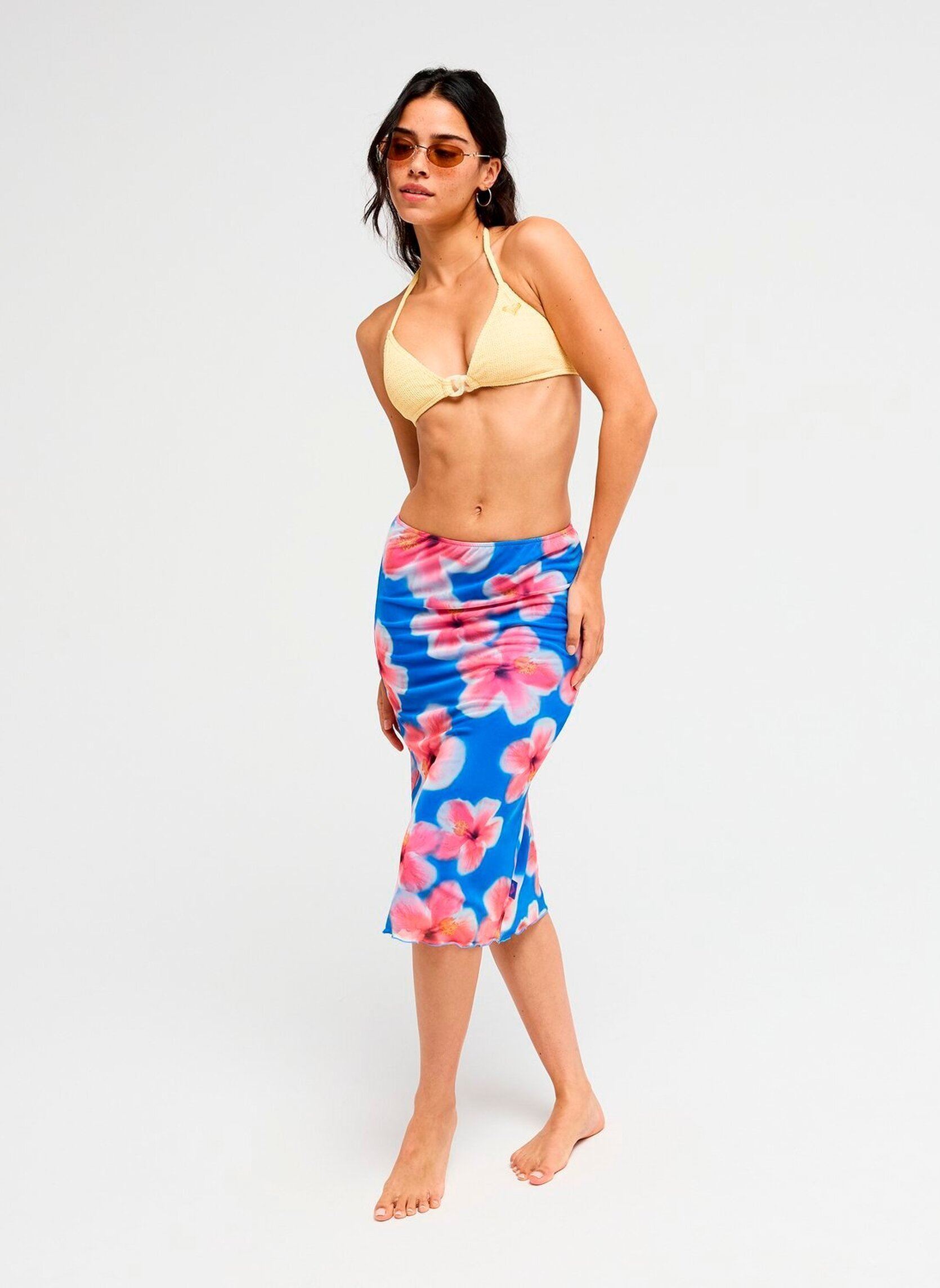 Halflange rokken Tidal Muse dames blauw Roxy Halflange rokken Tidal Muse dames blauw SUPER SONIC HIBISCUS DAZE