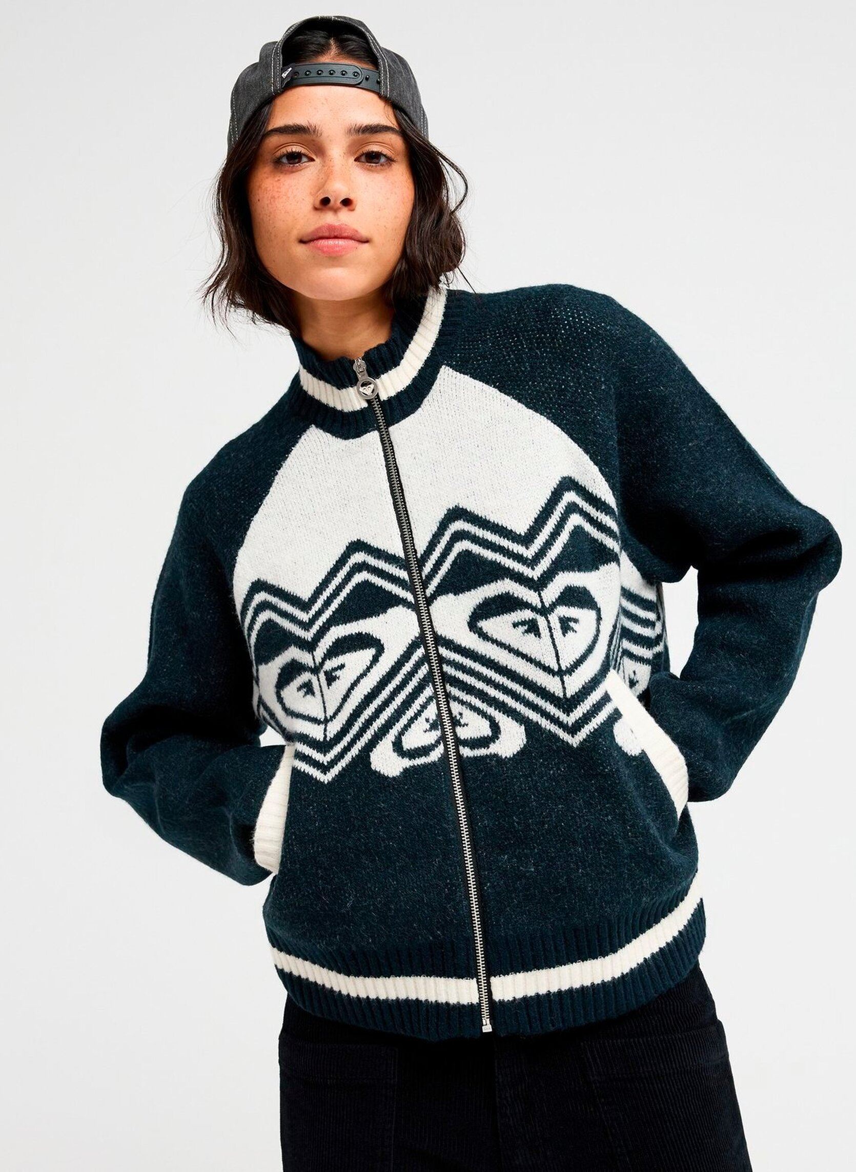Sweatshirts Undernorthernli femme marine Roxy Sweatshirts Undernorthernli femme marine ANTHRACITE