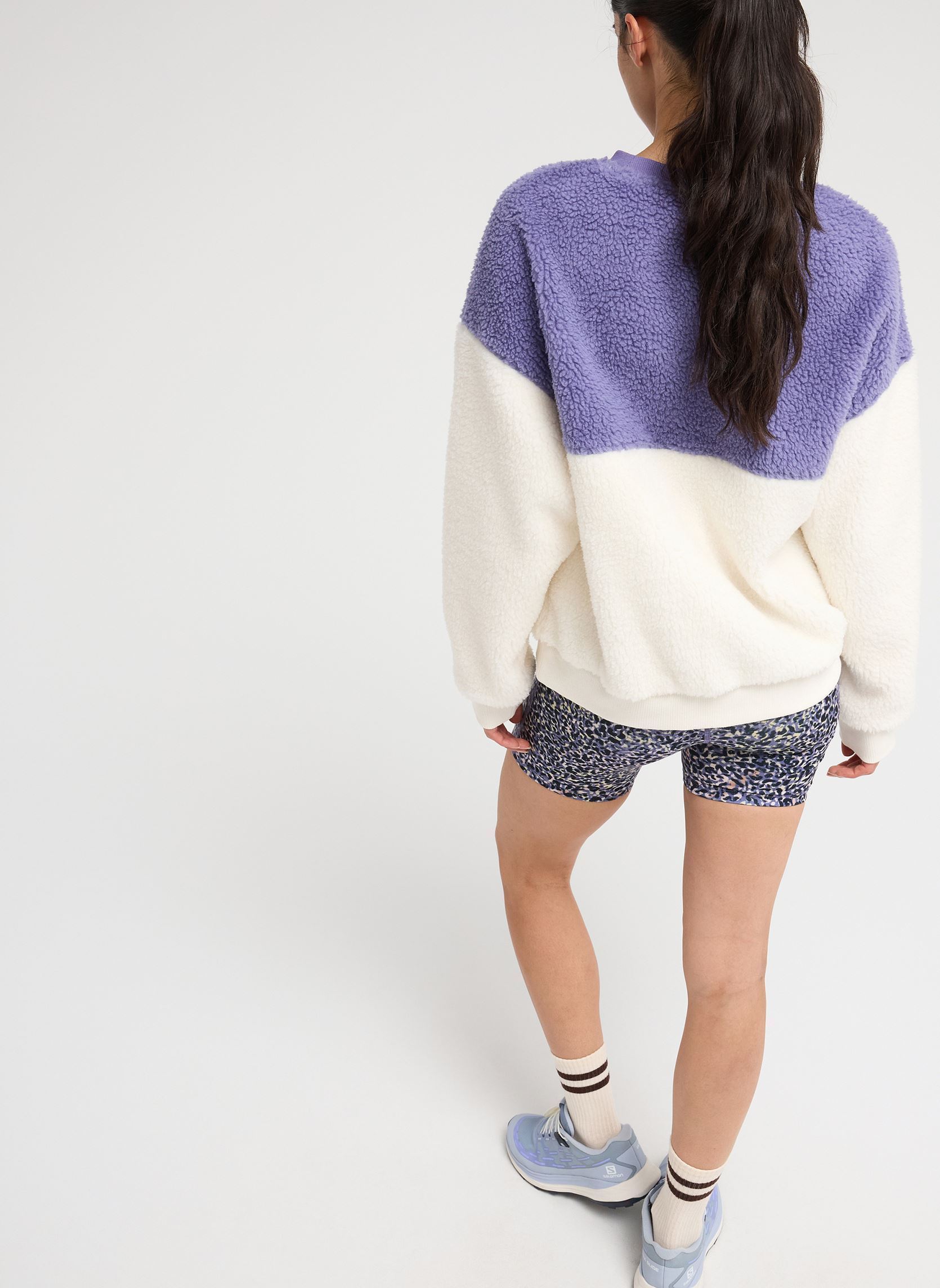 Fleece-Jacken Wow Crewneck damen violett Roxy Fleece-Jacken Wow Crewneck damen violett TWILIGHT PURPLE
