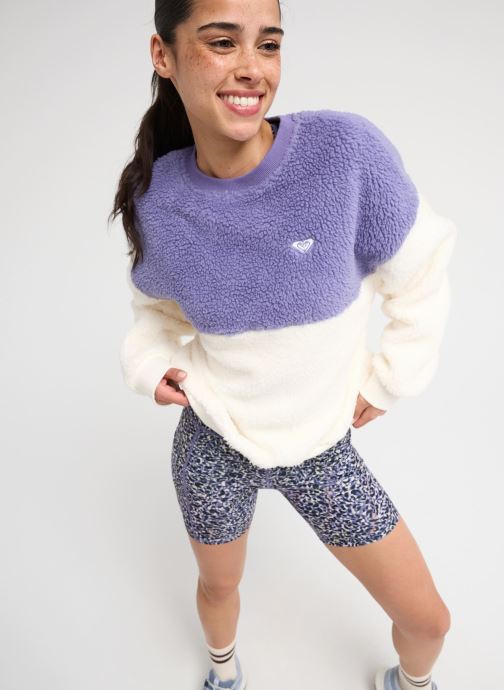 Roxy Fleece-Jacken Wow Crewneck damen violett