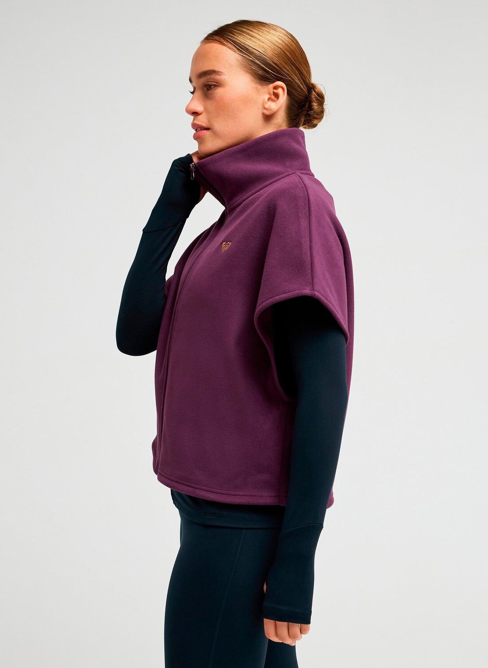 Vestes polaires Wow Relax Vest femme violet Roxy Vestes polaires Wow Relax Vest femme violet BLACKBERRY WINE