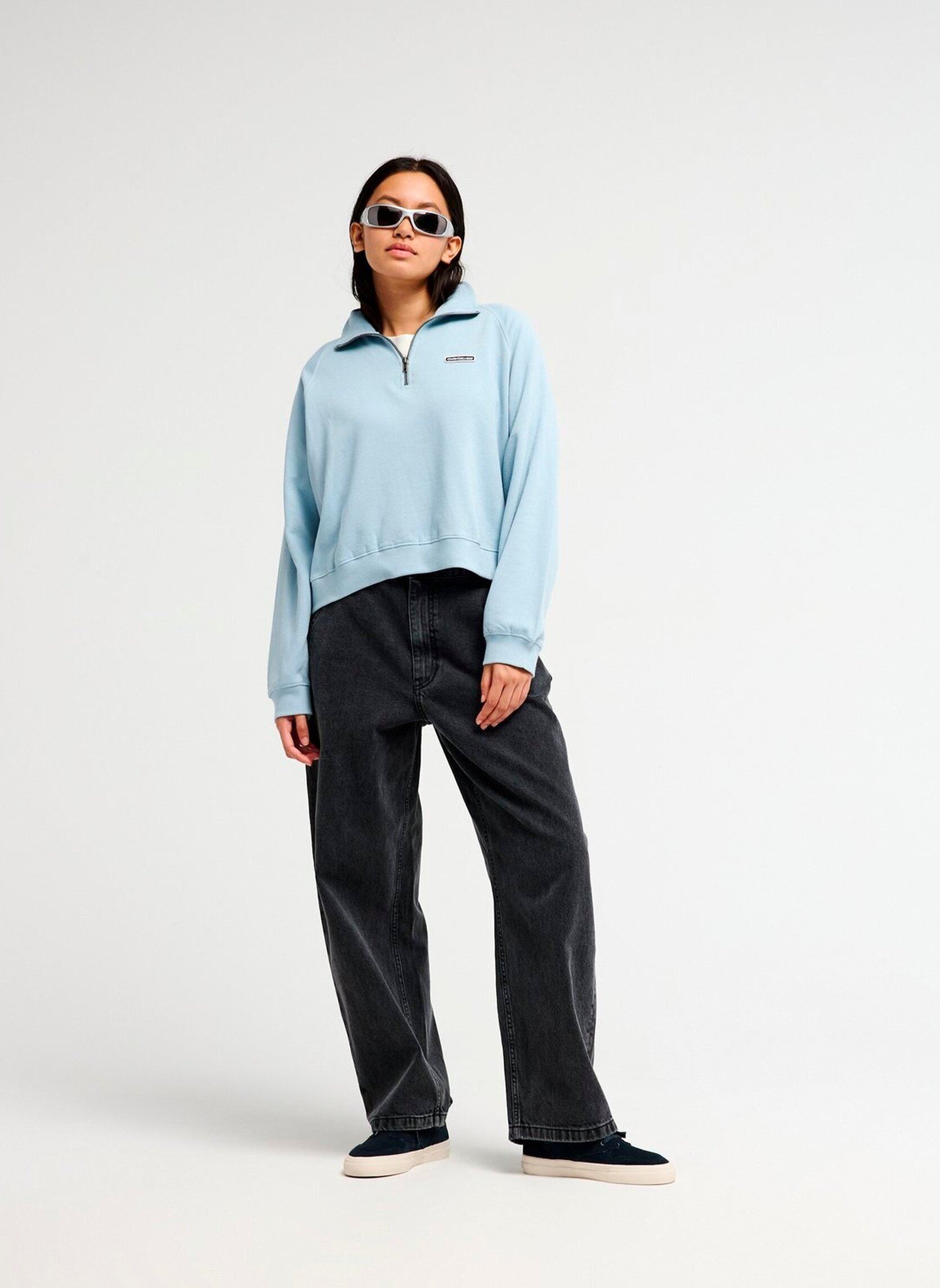 Sweatshirts Coronet Peak femme bleu Quiksilver Sweatshirts Coronet Peak femme bleu BLUE FOG