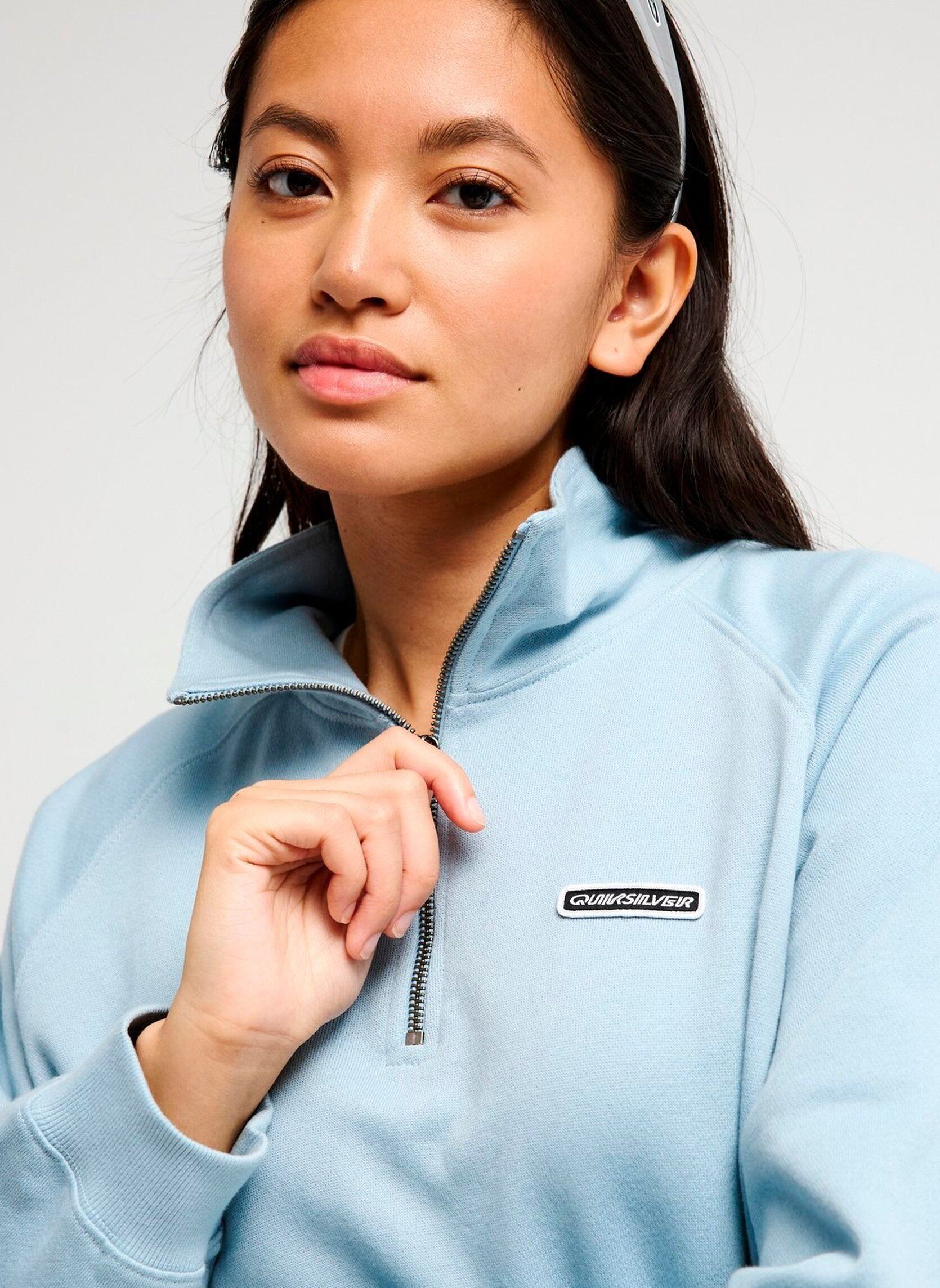 Sweatshirts Coronet Peak femme bleu Quiksilver Sweatshirts Coronet Peak femme bleu BLUE FOG