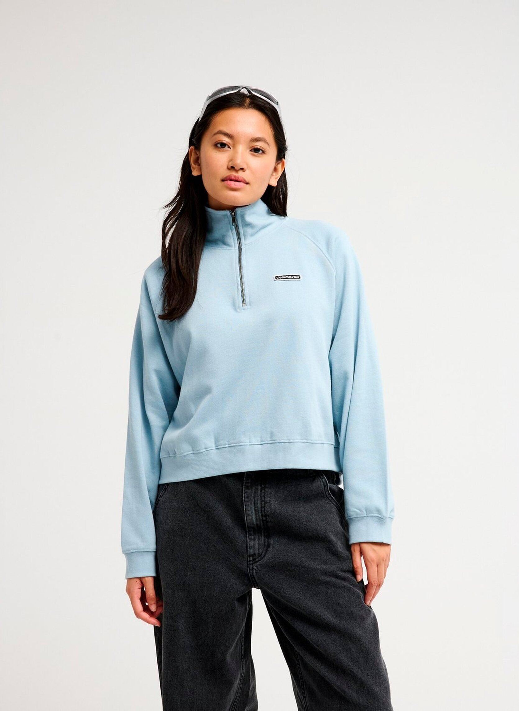 Sweatshirts Coronet Peak femme bleu Quiksilver Sweatshirts Coronet Peak femme bleu BLUE FOG
