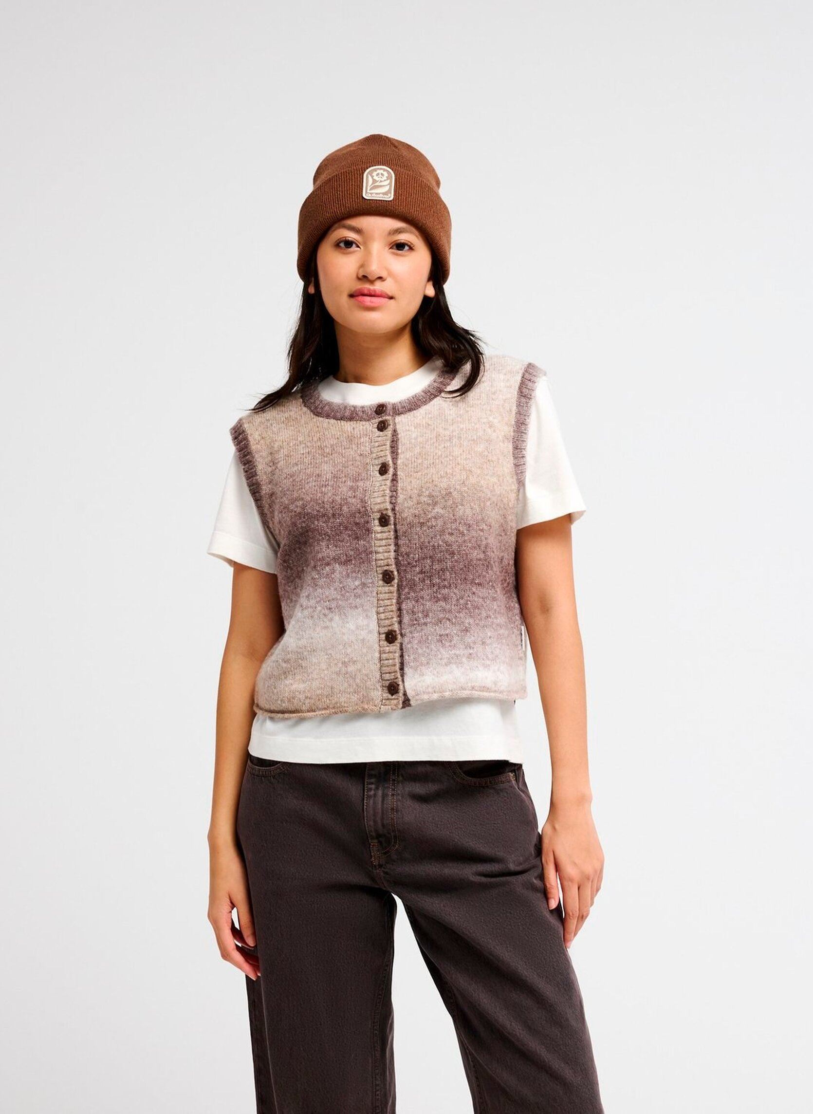Gilets Islaytank femme marron Quiksilver Gilets Islaytank femme marron PINE BARK GRADIENT