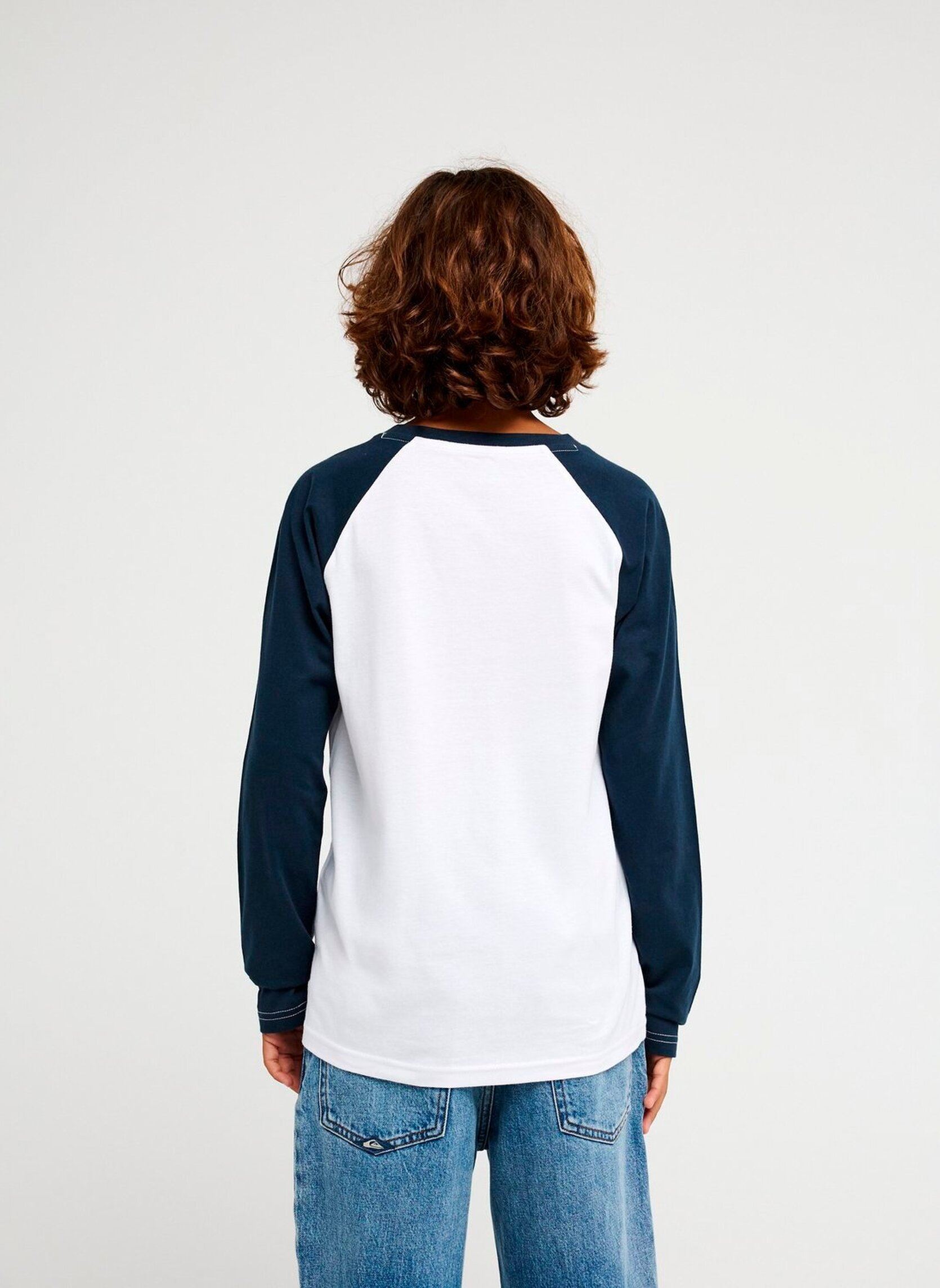 T-Shirts Ev Comp Raglan jungen weiß Quiksilver T-Shirts Ev Comp Raglan jungen weiß DARK NAVY
