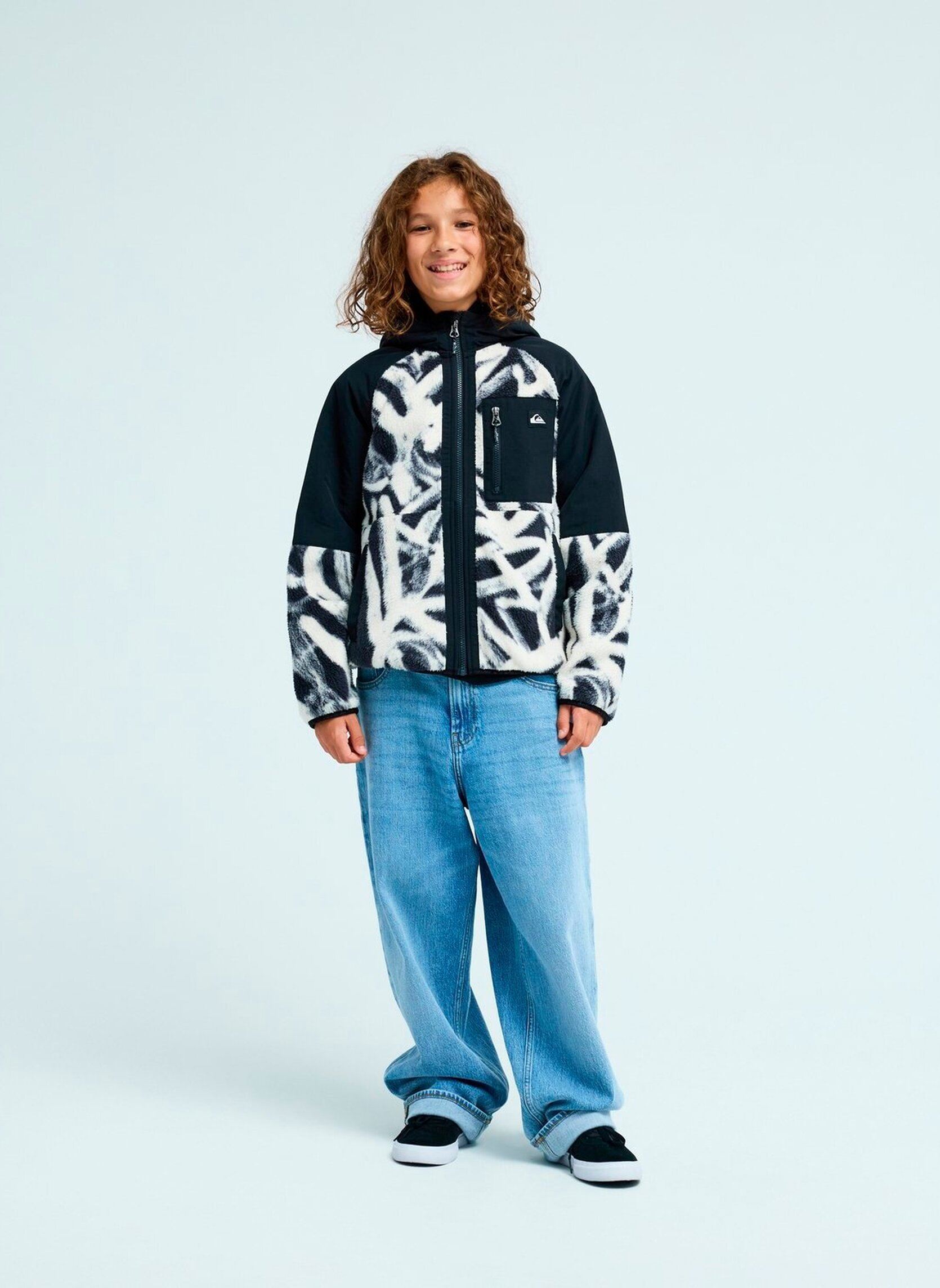 Fleece truien Hawkwings jongens marine Quiksilver Fleece truien Hawkwings jongens marine BONE WHITE QS SPRAY CAN 64