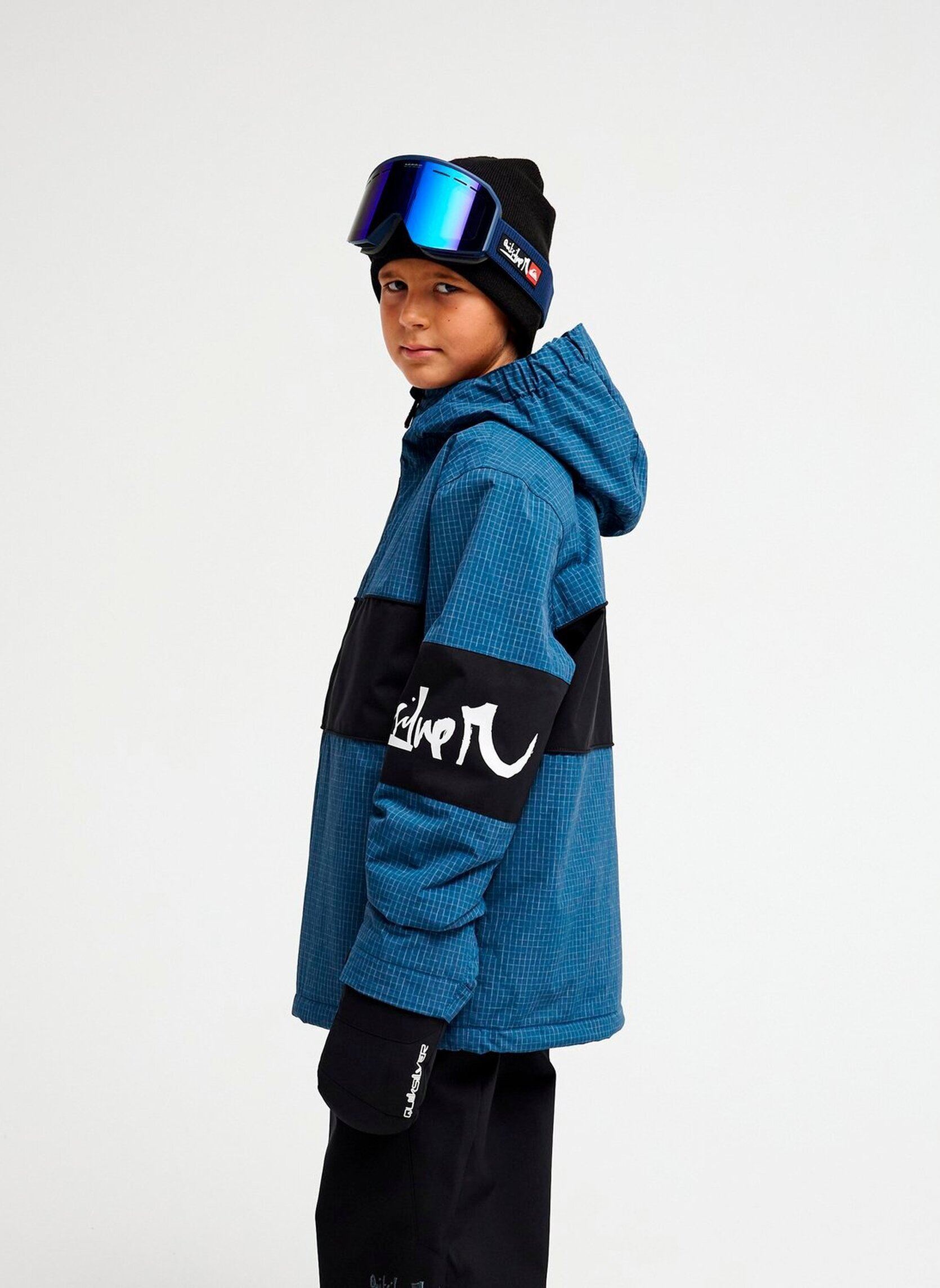 Gewatteerde jassen High In The Hoo jongens blauw Quiksilver Gewatteerde jassen High In The Hoo jongens blauw DARK DENIM
