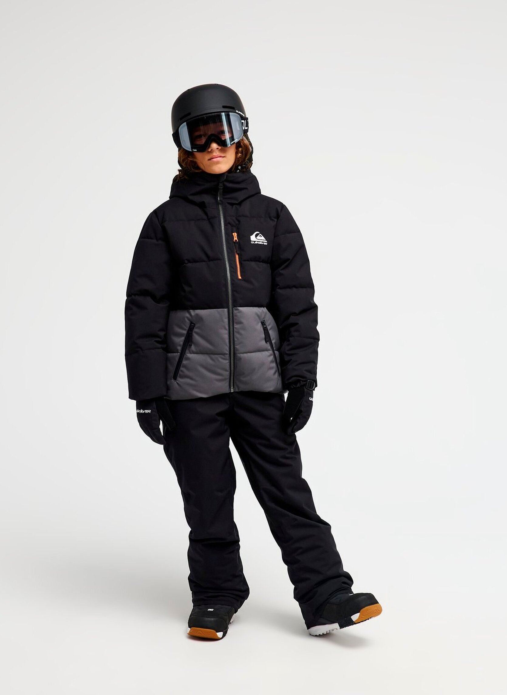 Gewatteerde jassen Highland Yth jongens zwart Quiksilver Gewatteerde jassen Highland Yth jongens zwart TRUE BLACK