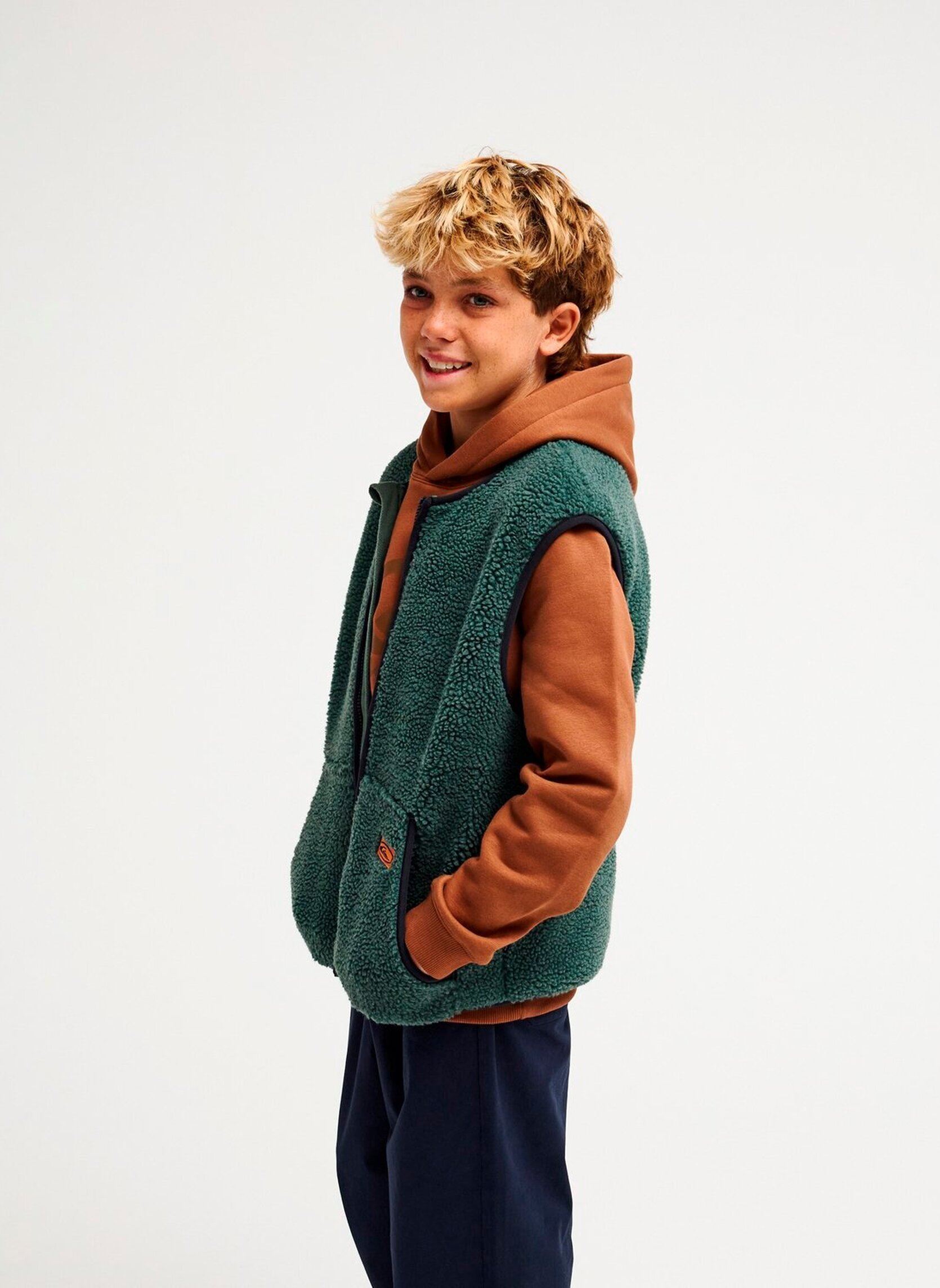 Fleece-Jacken Kickflip Sherpa jungen grün Quiksilver Fleece-Jacken Kickflip Sherpa jungen grün FOREST