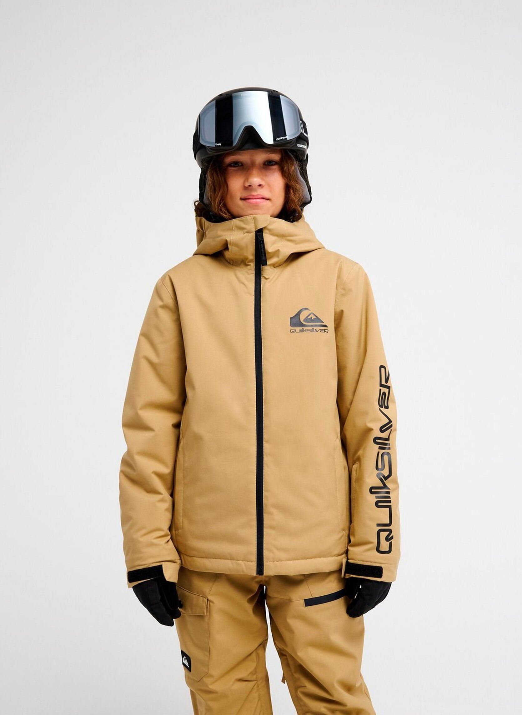 Gewatteerde jassen Mission Solid Y jongens beige Quiksilver Gewatteerde jassen Mission Solid Y jongens beige KELP