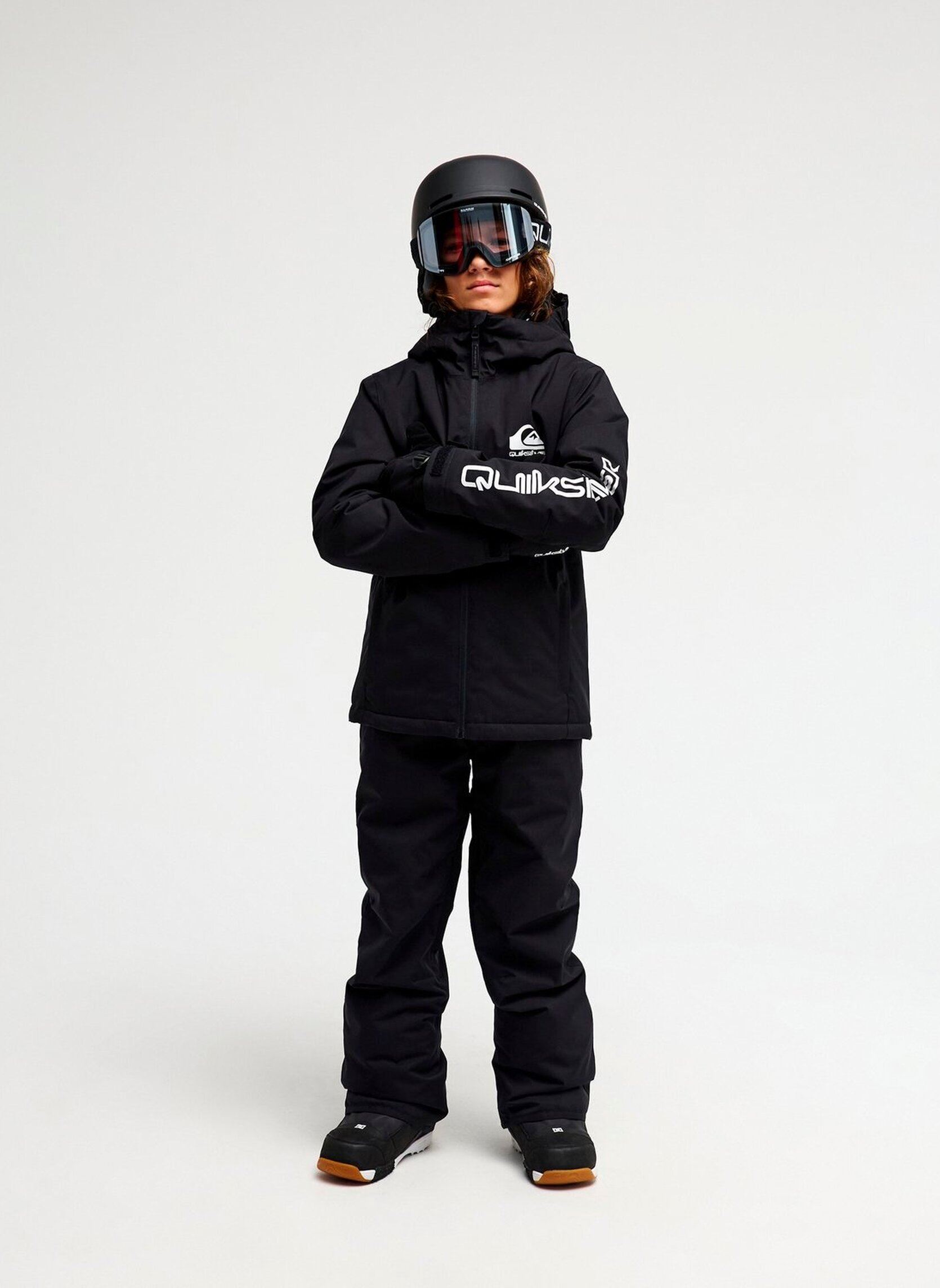 Gewatteerde jassen Mission Solid Y jongens zwart Quiksilver Gewatteerde jassen Mission Solid Y jongens zwart BLACK
