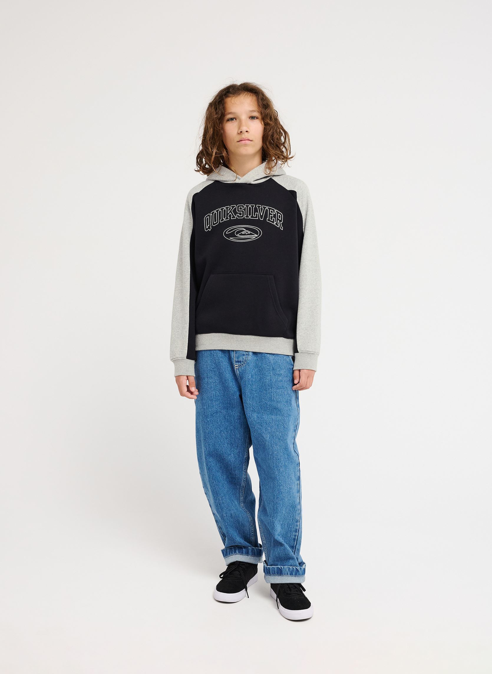 Sweatshirts No Teacher Hood jungen schwarz Quiksilver Sweatshirts No Teacher Hood jungen schwarz BLACK