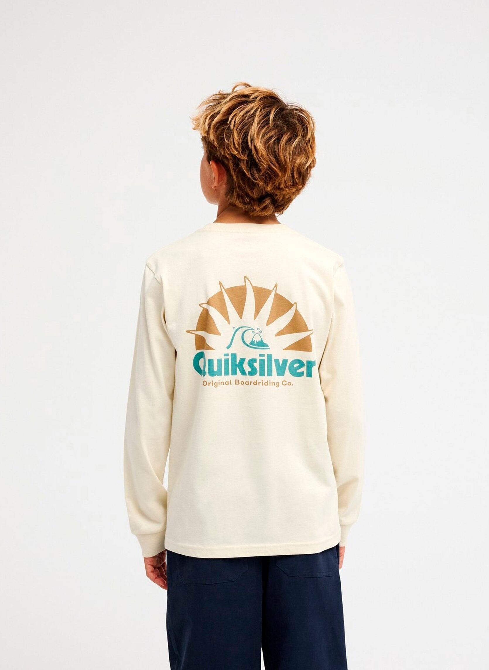 T-Shirts Rays Ls Y jungen weiß Quiksilver T-Shirts Rays Ls Y jungen weiß BONE WHITE