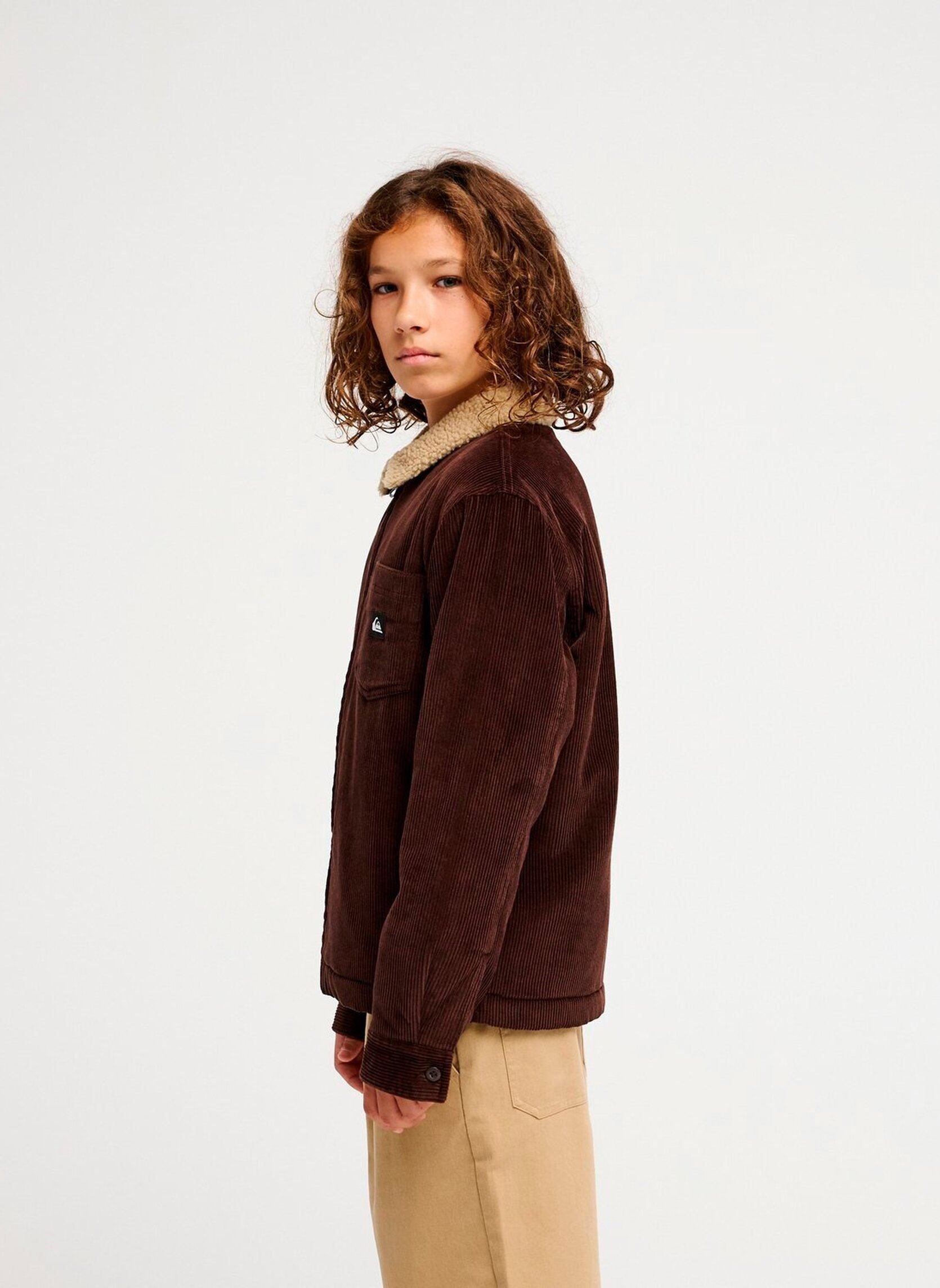 Fleece-Jacken Sherpa Harring jungen braun Quiksilver Fleece-Jacken Sherpa Harring jungen braun JAVA