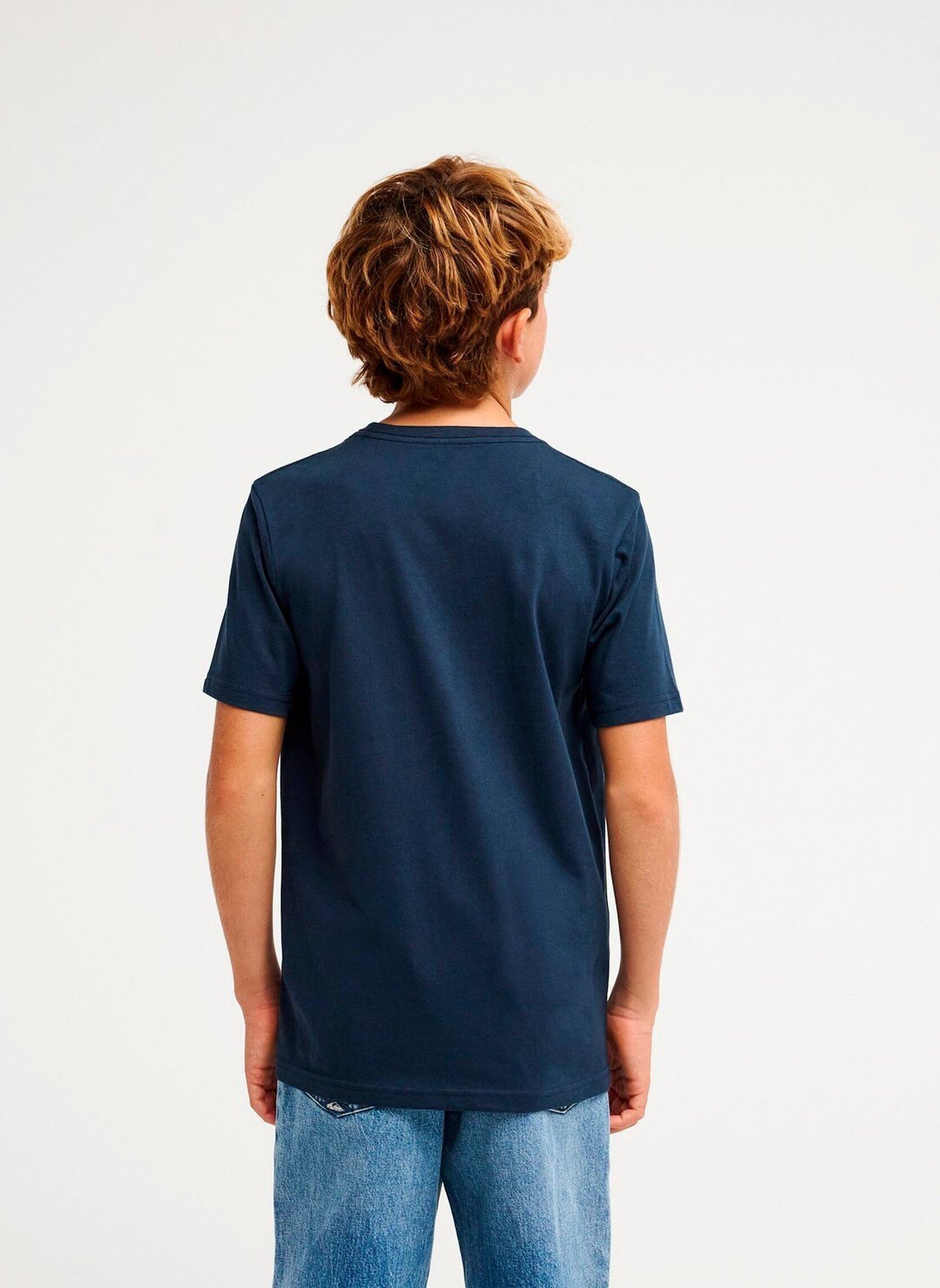 T-Shirts Slacker Ss Y jungen marineblau Quiksilver T-Shirts Slacker Ss Y jungen marineblau DARK NAVY
