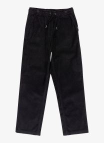 Hosen Taxer Cord Pant Youth EQBNP03126-KVJ0 jungen schwarz