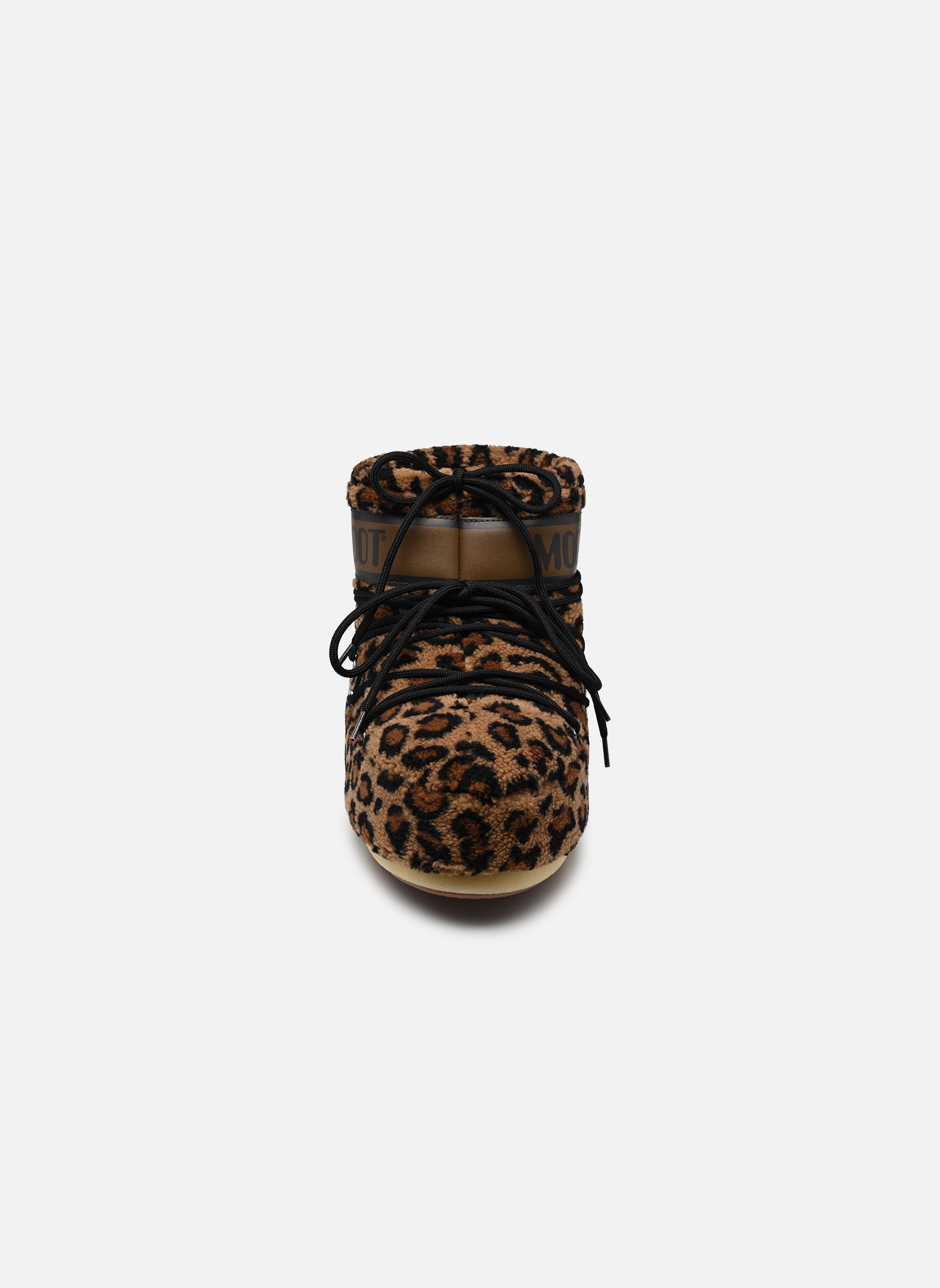 Bottes de neige MB ICON LOW FLEECE LEOPARD femme marron Moon Boot Bottes de neige MB ICON LOW FLEECE LEOPARD femme marron COGNAC/COCOA