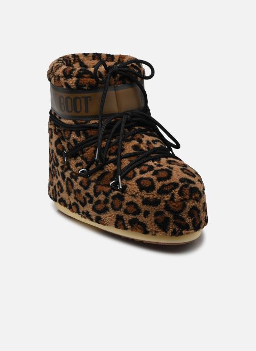 Moon Boot Bottes de neige MB ICON LOW FLEECE LEOPARD femme marron