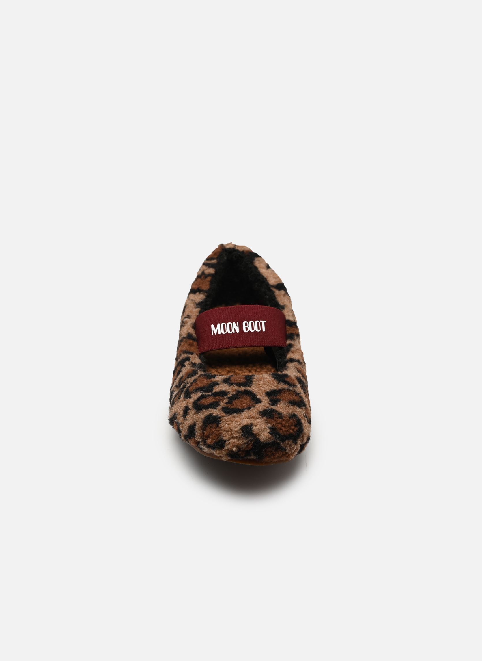 Ballerines MB FLEECE BALLERINA LEOPARD femme marron Moon Boot Ballerines MB FLEECE BALLERINA LEOPARD femme marron COGNAC/COCOA