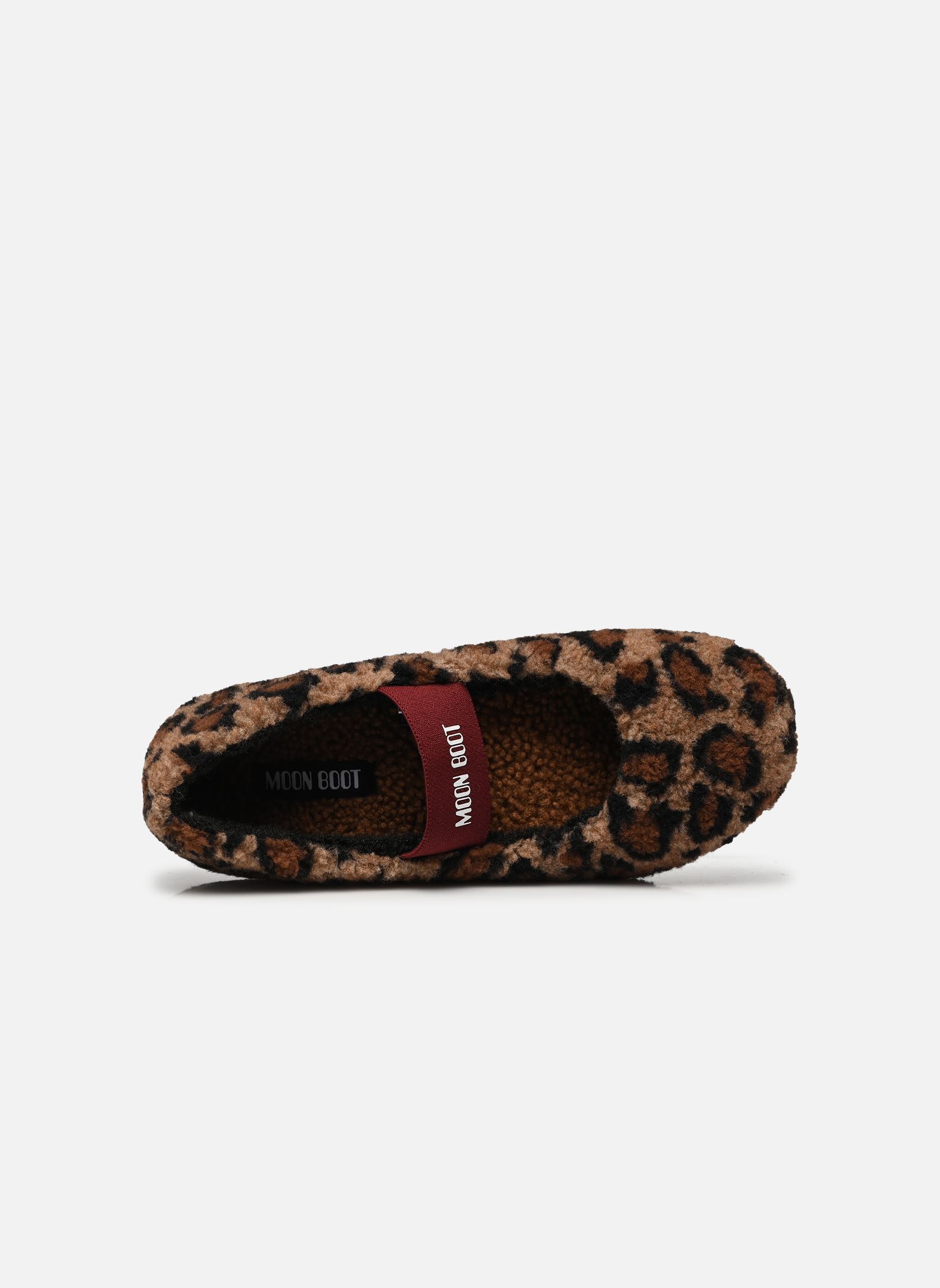 Ballerines MB FLEECE BALLERINA LEOPARD femme marron Moon Boot Ballerines MB FLEECE BALLERINA LEOPARD femme marron COGNAC/COCOA