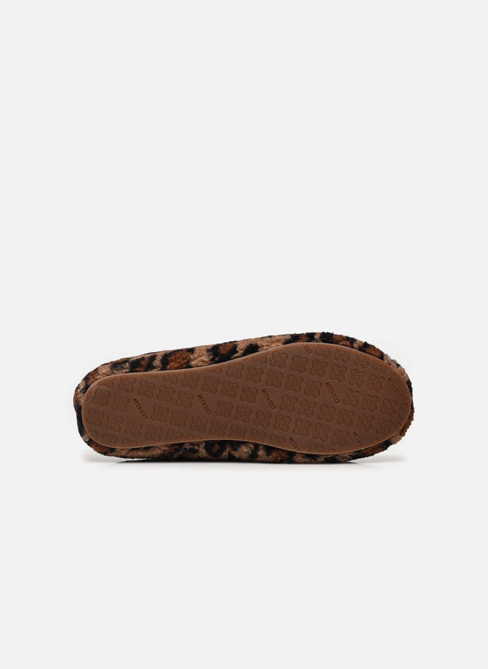 Ballerines MB FLEECE BALLERINA LEOPARD femme marron Moon Boot Ballerines MB FLEECE BALLERINA LEOPARD femme marron COGNAC/COCOA