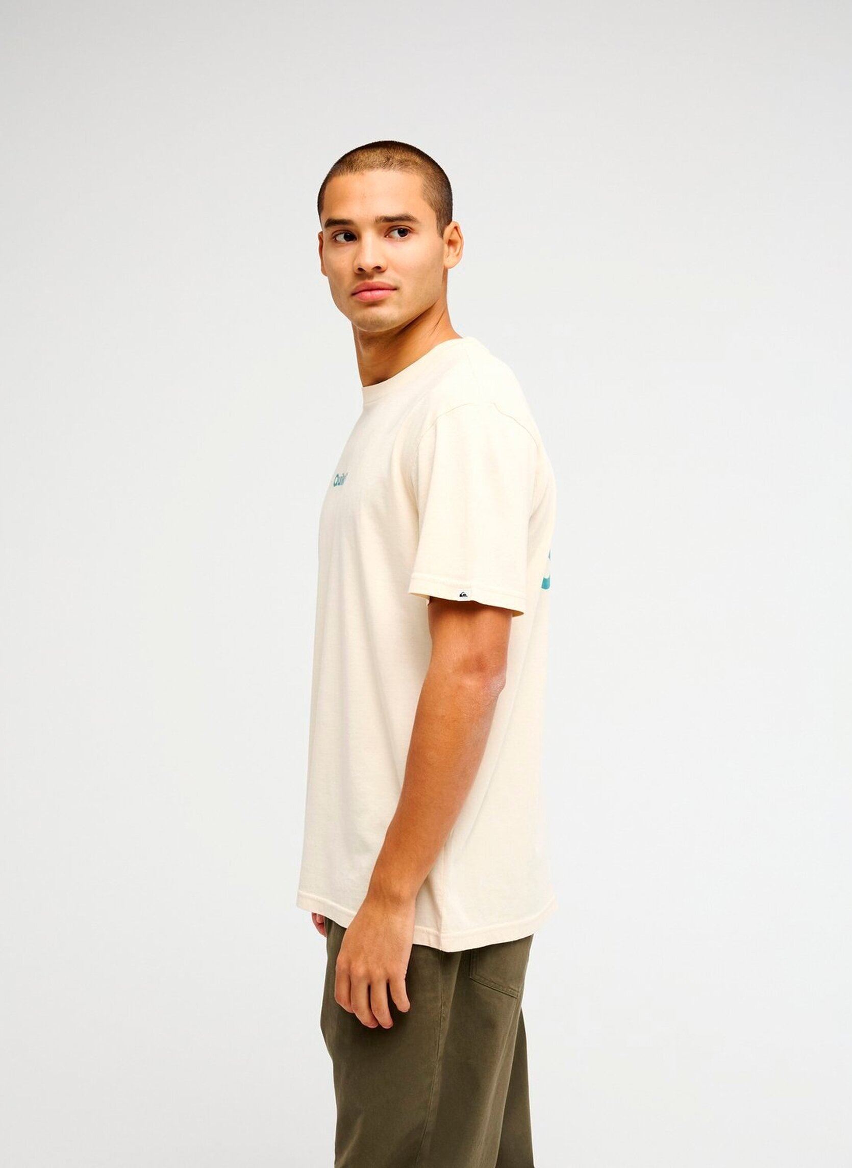Tee-shirts Evo Rays Ss homme beige Quiksilver Tee-shirts Evo Rays Ss homme beige BONE WHITE