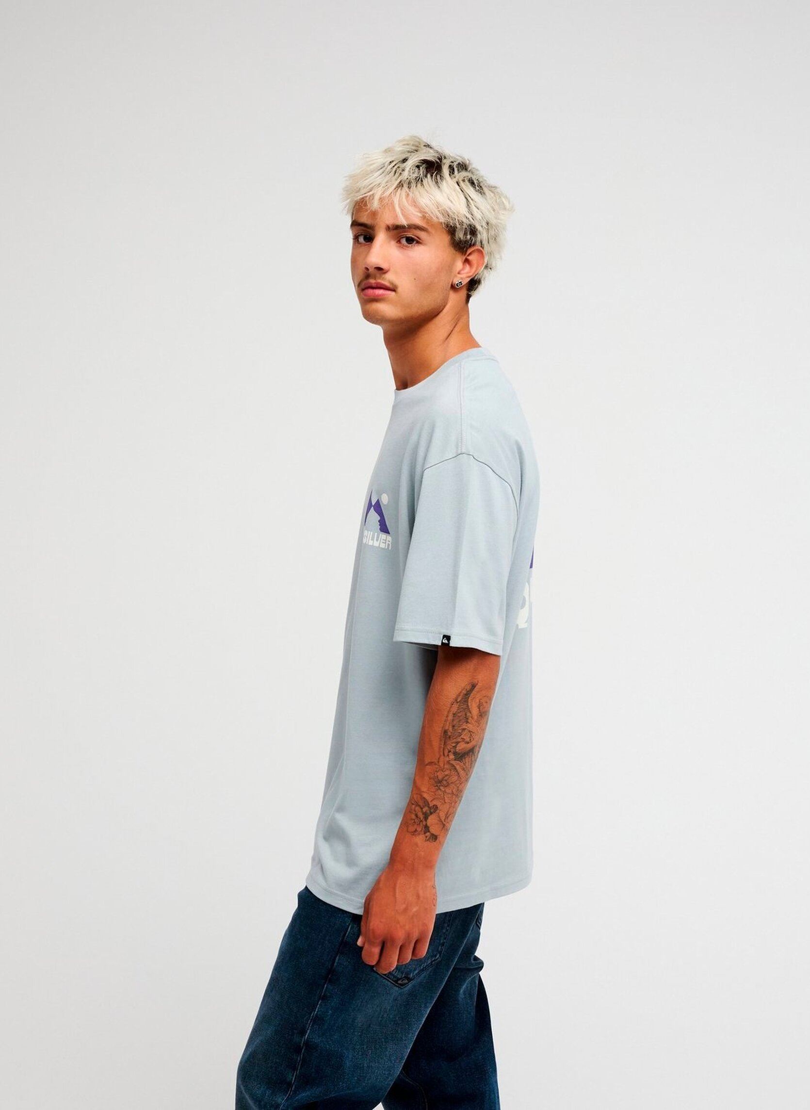Tee-shirts Peak Ss homme bleu Quiksilver Tee-shirts Peak Ss homme bleu QUARRY