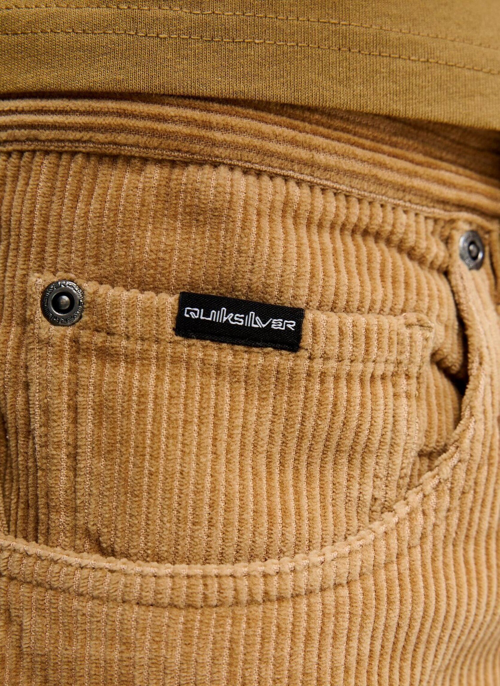 Pantalons Quik regular corduroy homme camel Quiksilver Pantalons Quik regular corduroy homme camel KELP