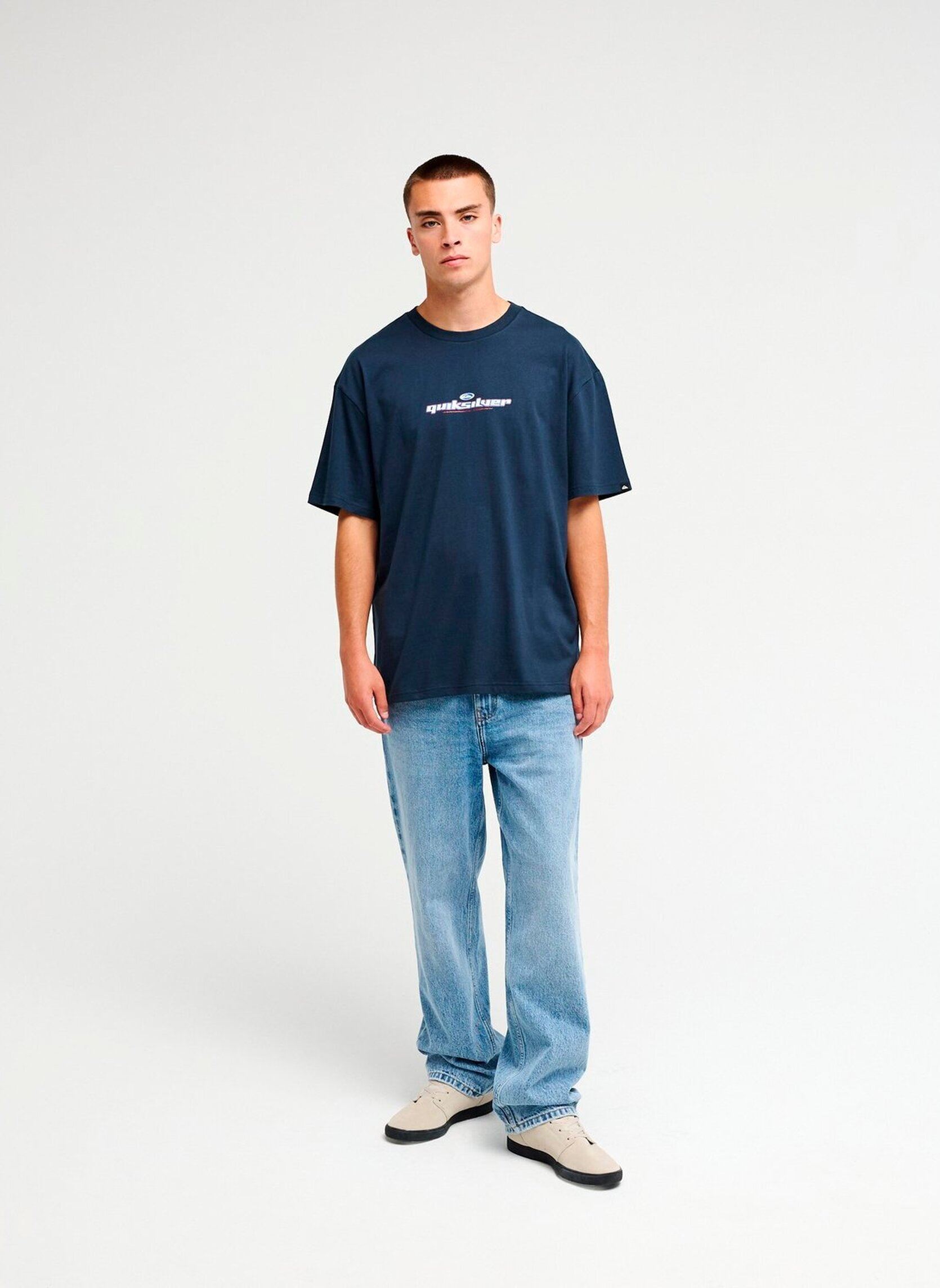 Tee-shirts Slacker Ss homme bleu Quiksilver Tee-shirts Slacker Ss homme bleu DARK NAVY