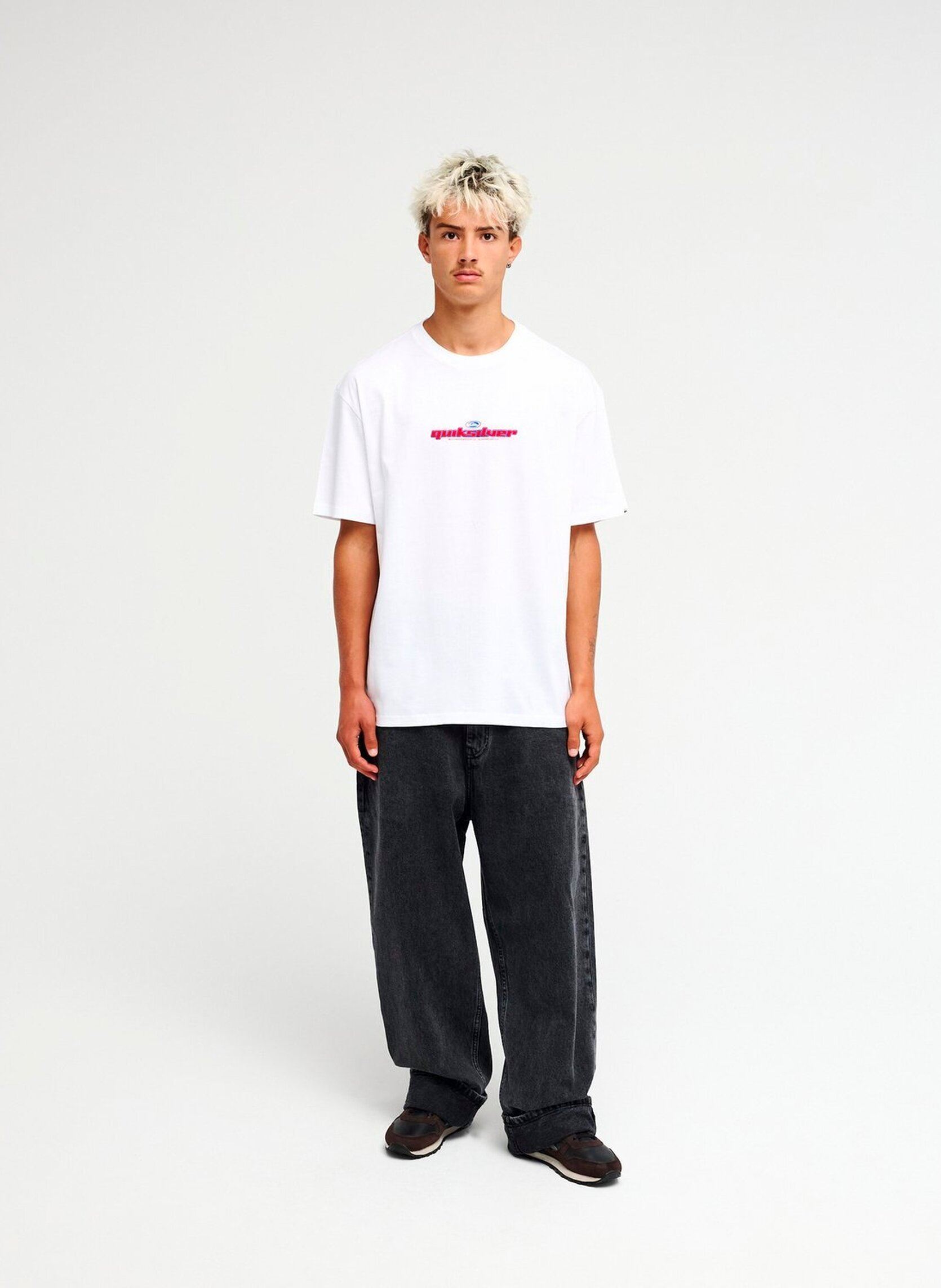 Tee-shirts Slacker Ss homme blanc Quiksilver Tee-shirts Slacker Ss homme blanc WHITE