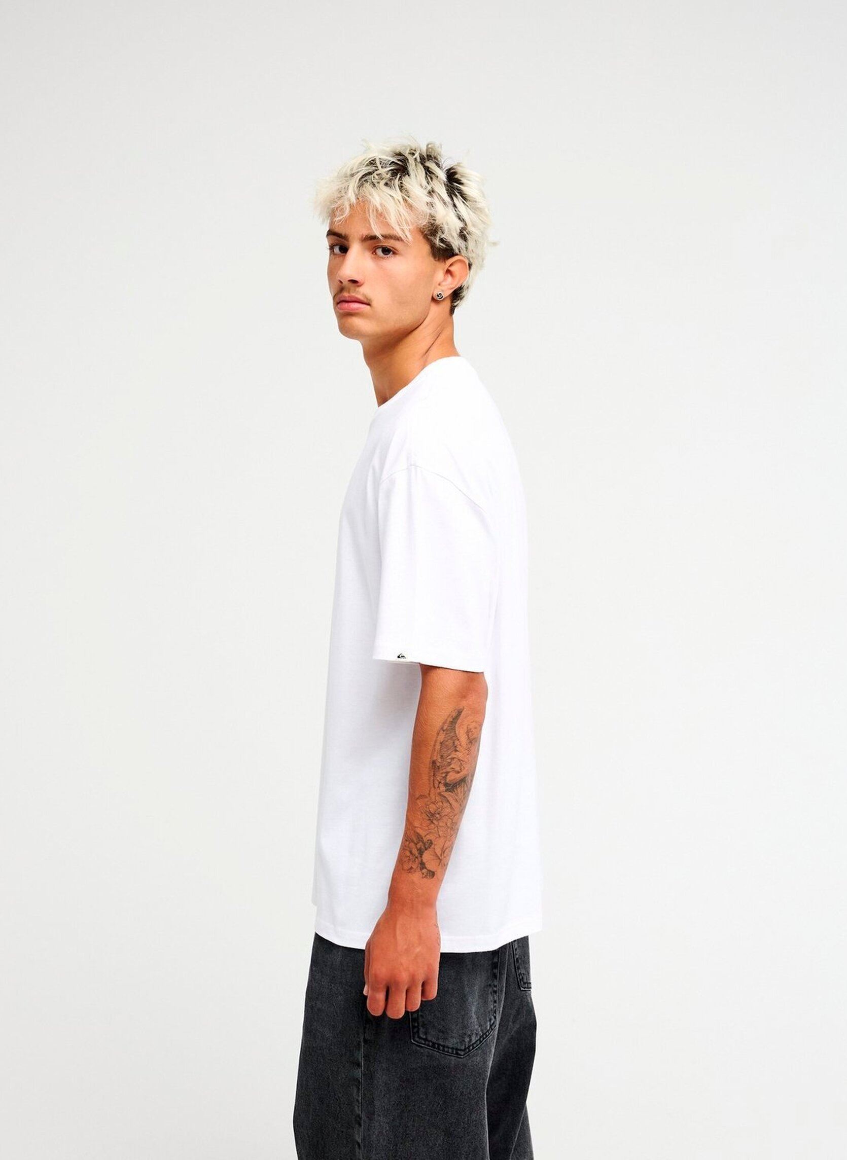Tee-shirts Slacker Ss homme blanc Quiksilver Tee-shirts Slacker Ss homme blanc WHITE
