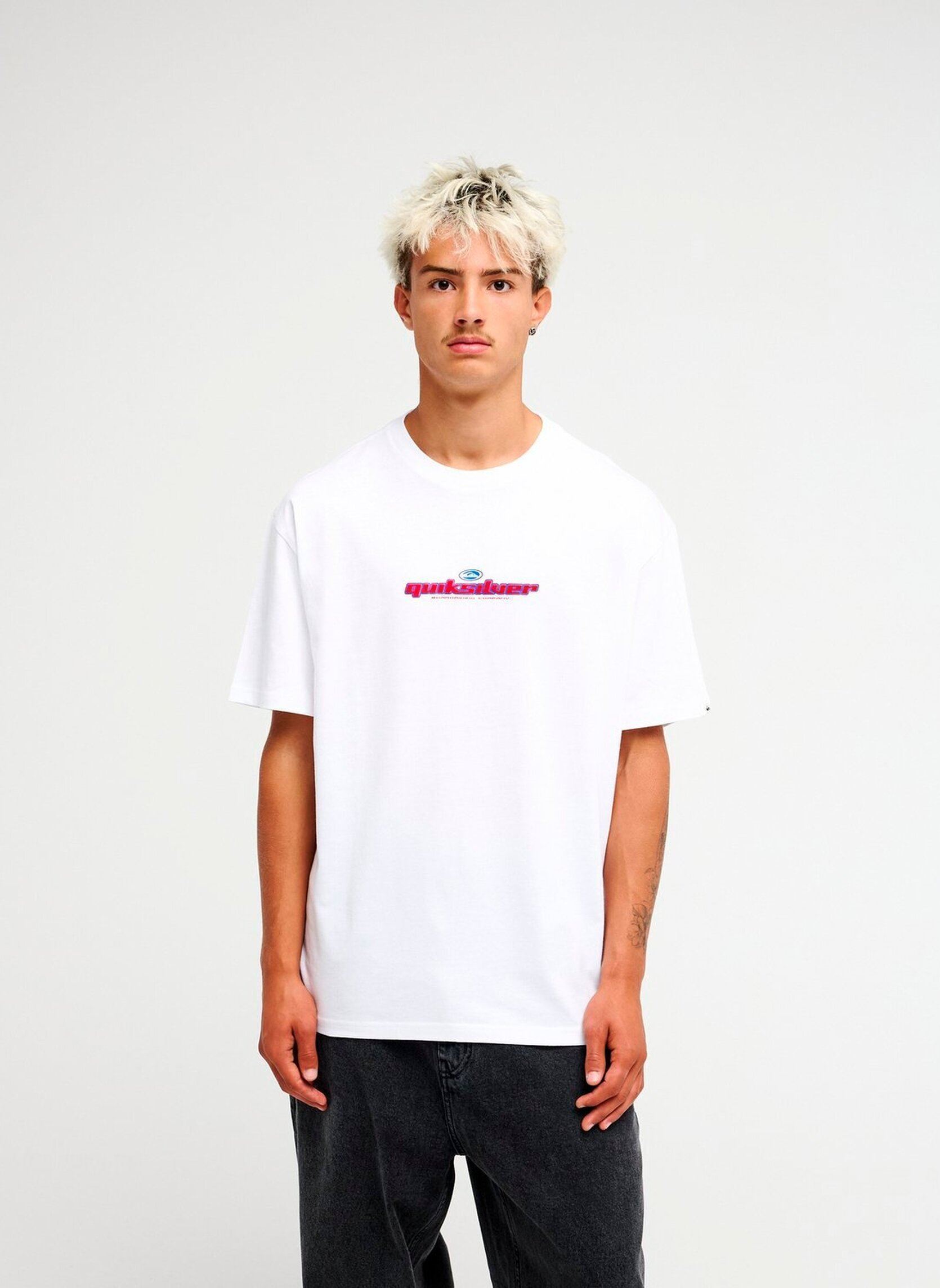 Tee-shirts Slacker Ss homme blanc Quiksilver Tee-shirts Slacker Ss homme blanc WHITE