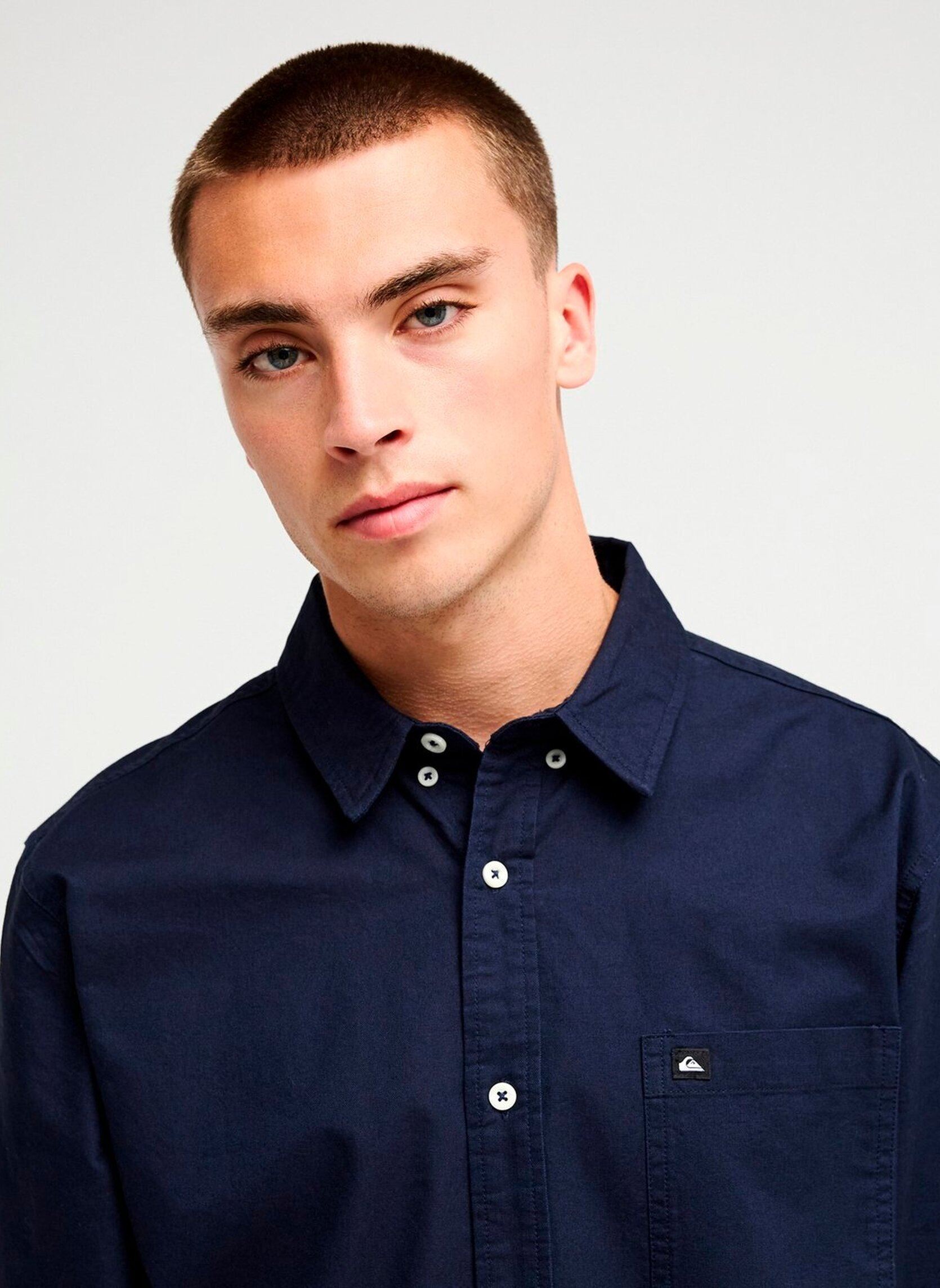 Chemises Smoke Trail Oxf homme bleu Quiksilver Chemises Smoke Trail Oxf homme bleu DARK NAVY