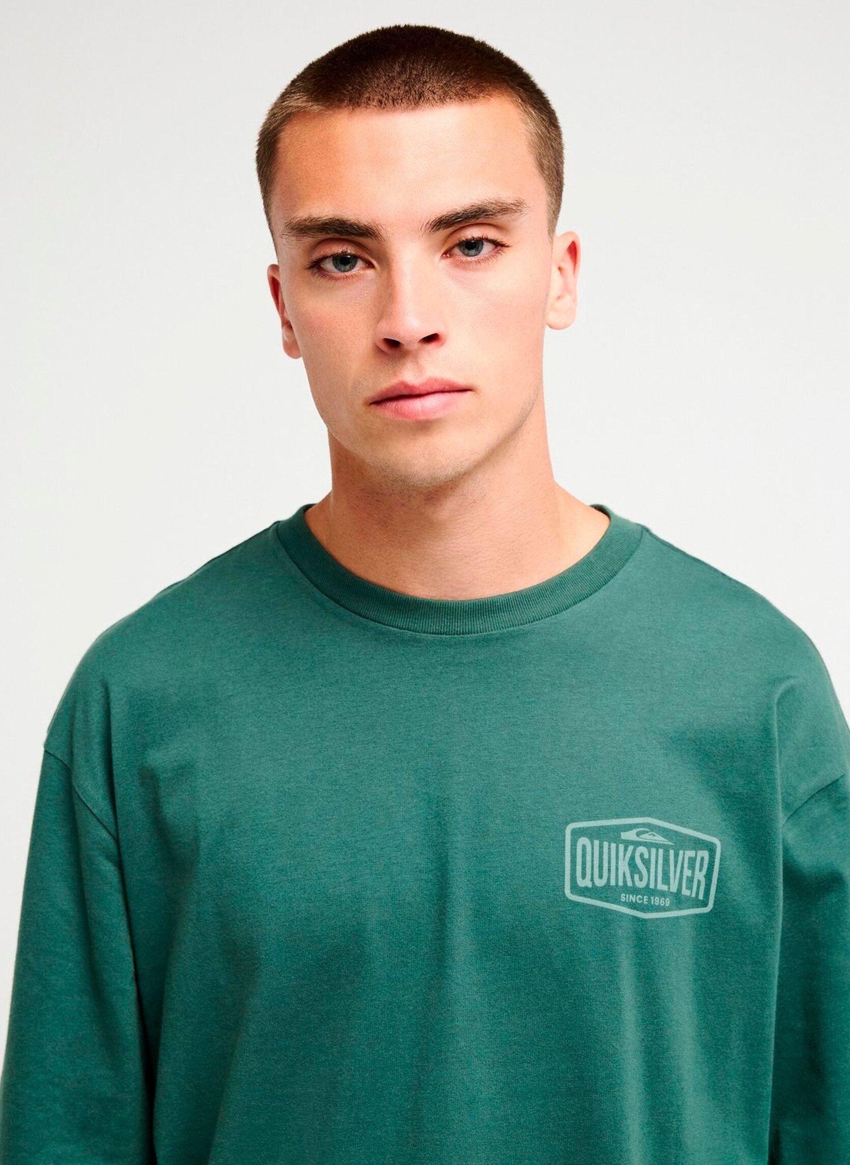 Tee-shirts Surf Garage Ls homme vert Quiksilver Tee-shirts Surf Garage Ls homme vert FOREST