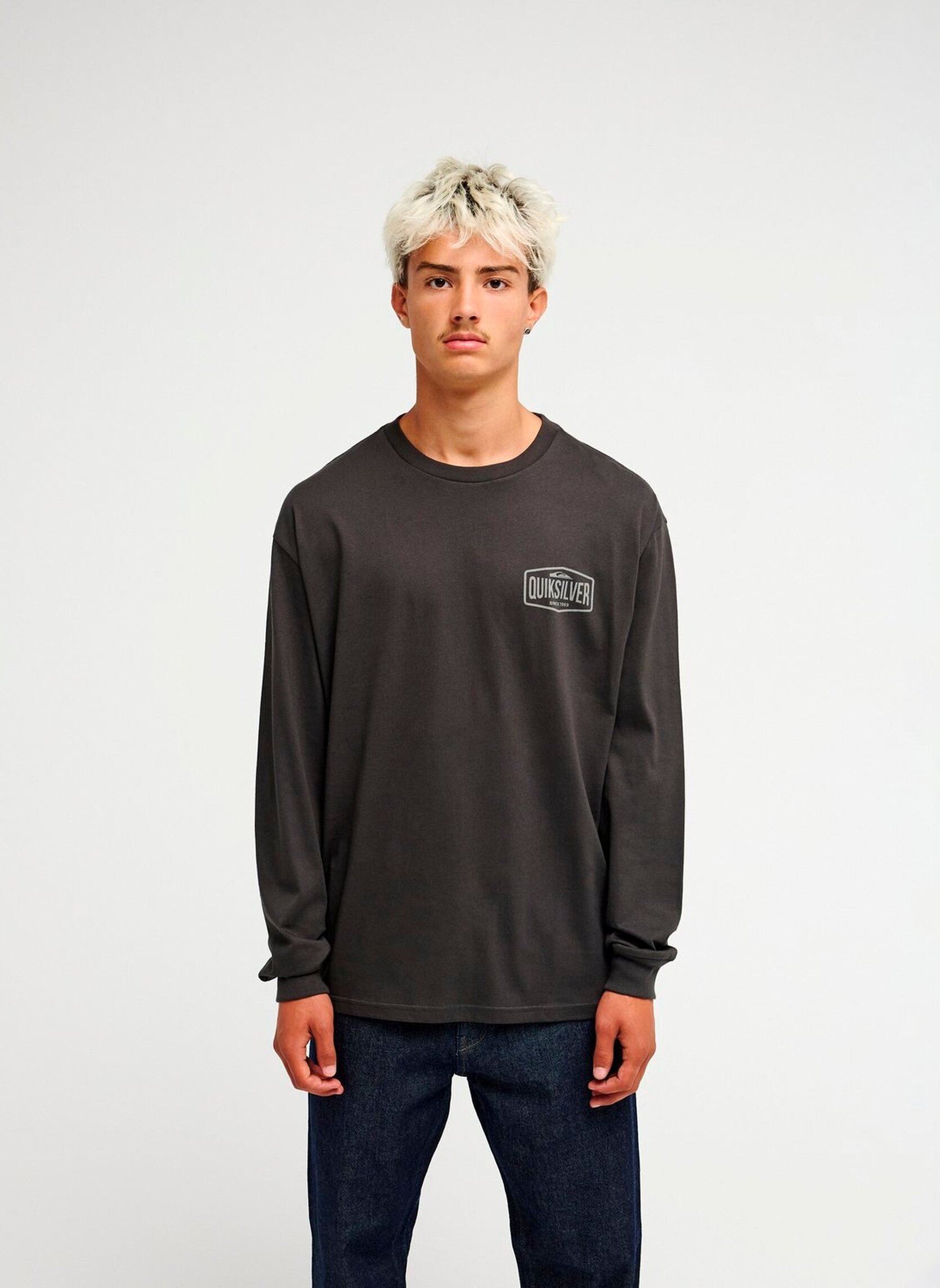 Tee-shirts Surf Garage Ls homme noir Quiksilver Tee-shirts Surf Garage Ls homme noir TARMAC