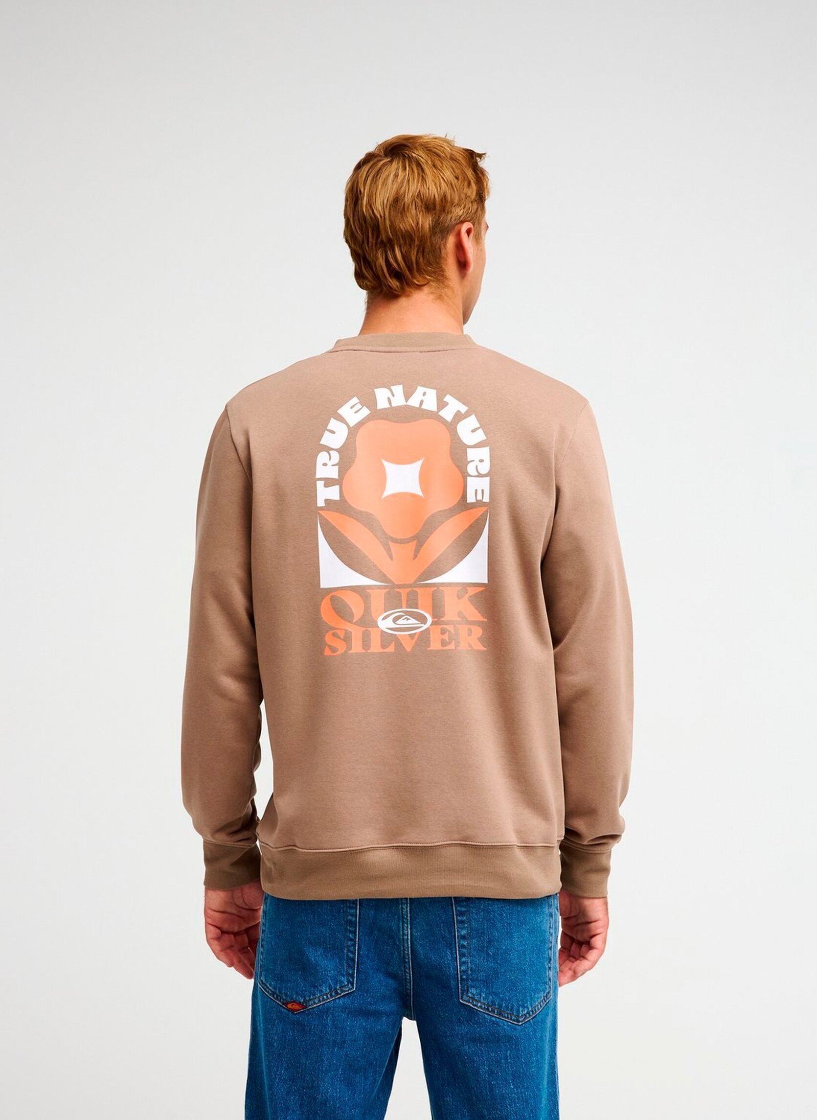 Sweatshirts True Crew herren beige Quiksilver Sweatshirts True Crew herren beige PINE BARK
