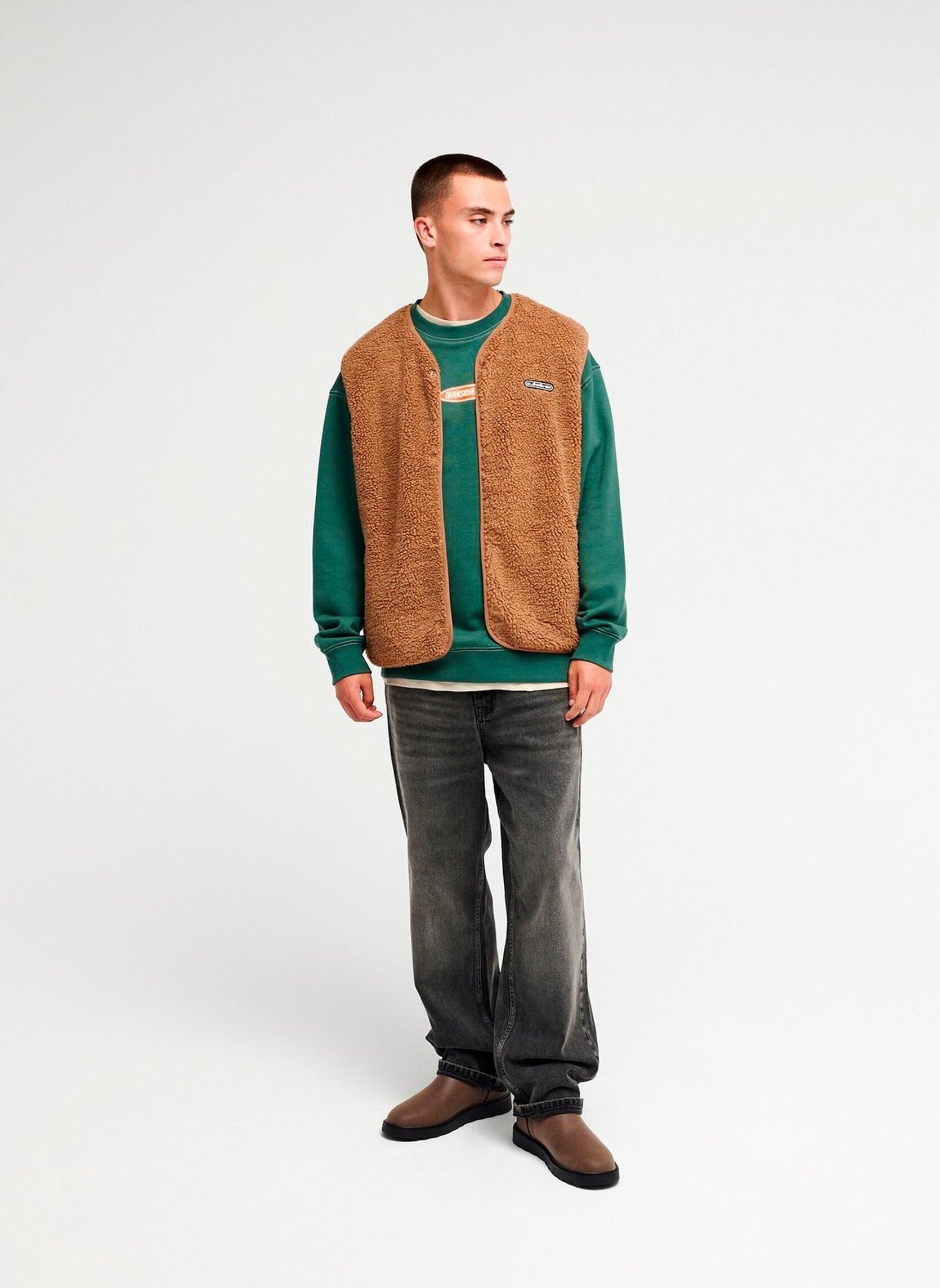 Vestes polaires Urban Storm Gil homme marron Quiksilver Vestes polaires Urban Storm Gil homme marron RAWHIDE