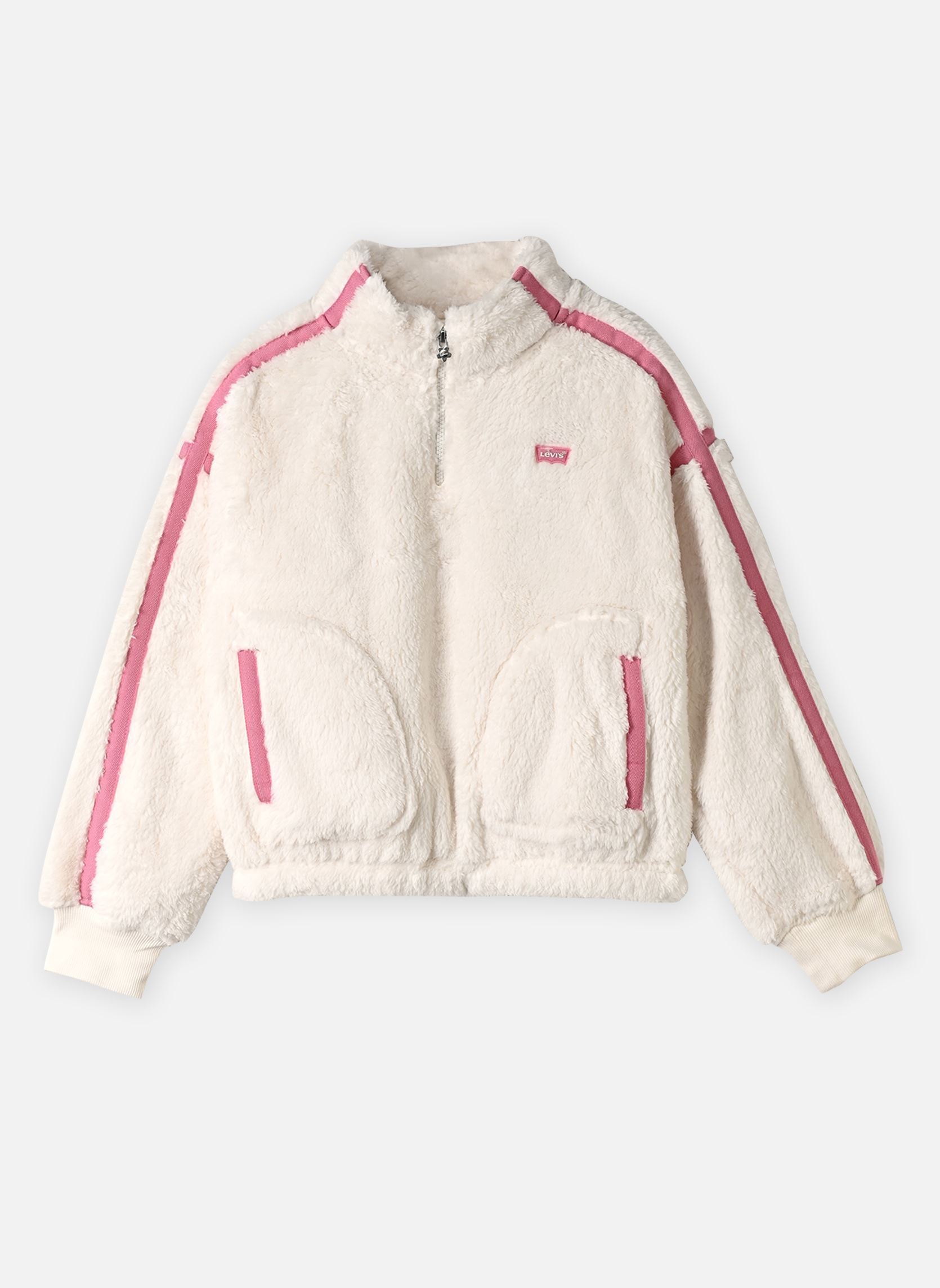 Vestes et manteaux LVG SHERPA HALF ZIP fille beige Levi's Kids Vestes et manteaux LVG SHERPA HALF ZIP fille beige WILD ROSE