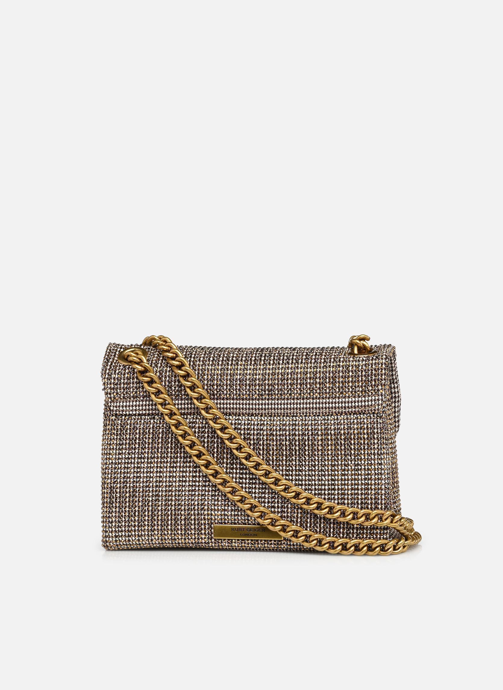 Tassen FABRIC MINI KENSINGTON V dames beige Kurt Geiger Tassen FABRIC MINI KENSINGTON V dames beige BEIGE